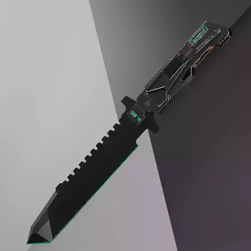 3D Knife Model Titan