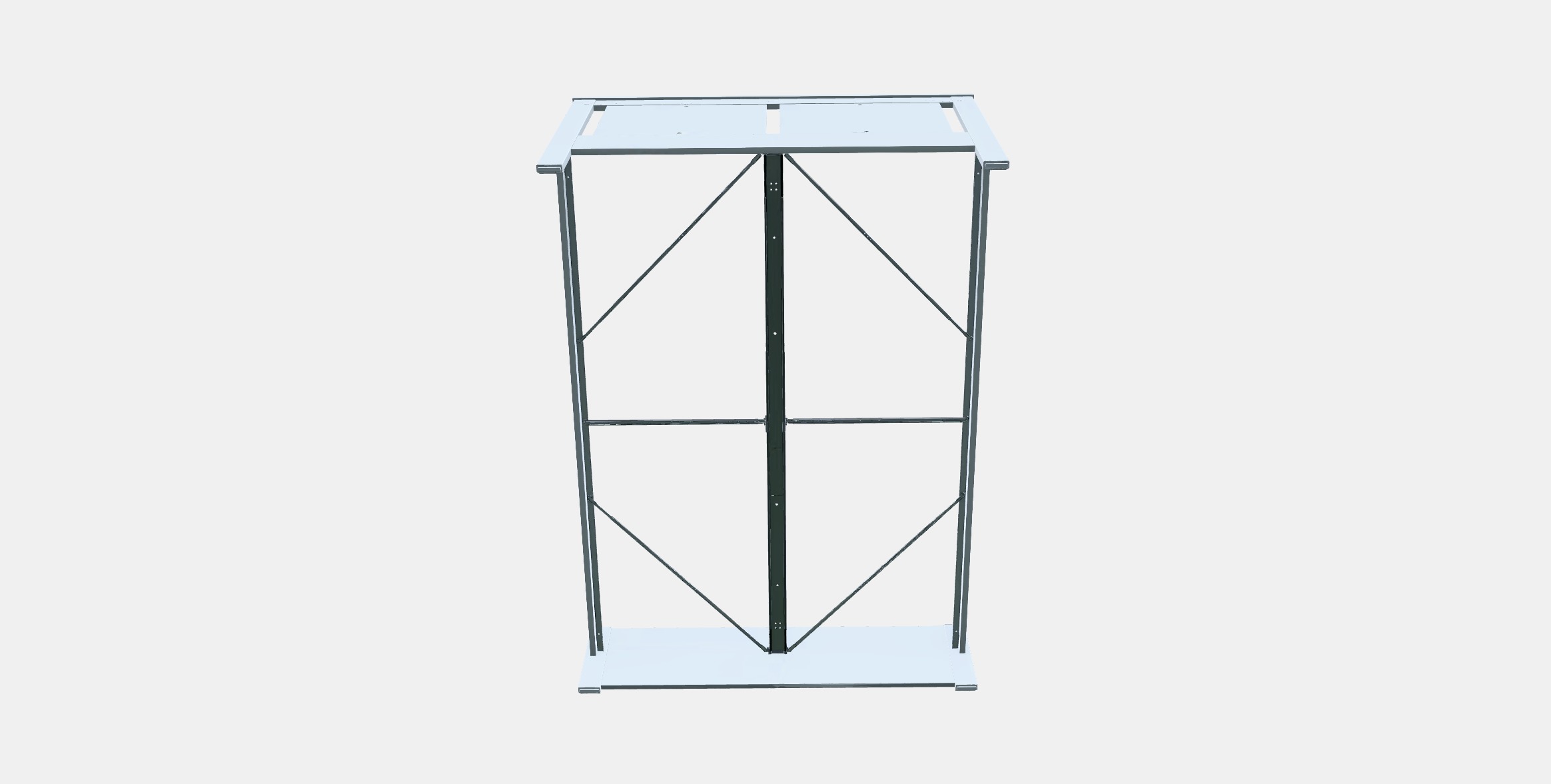 SONGESAND Bed frame 5 Low-poly 3D model_7