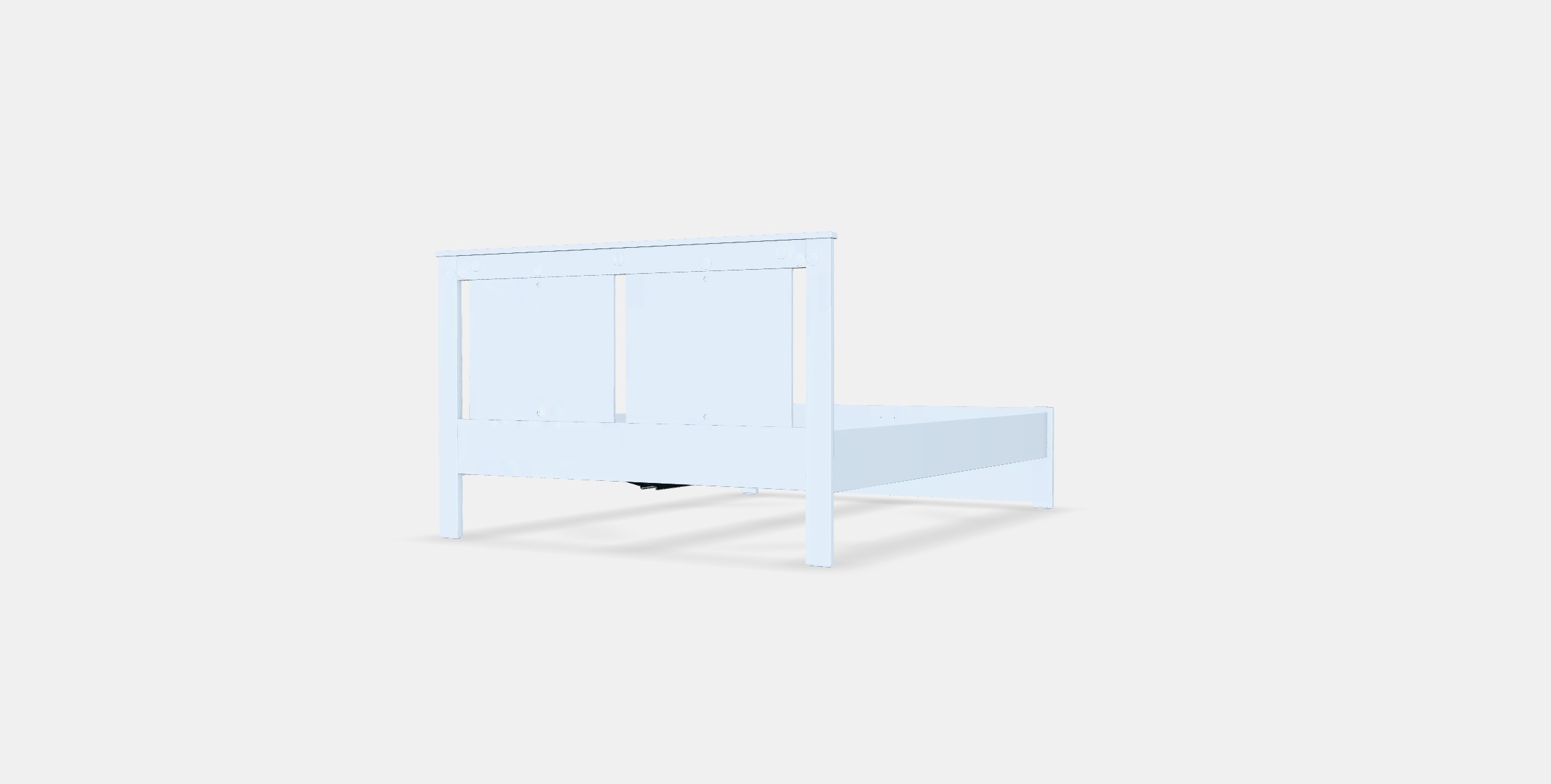 SONGESAND Bed frame 5 Low-poly 3D model_5