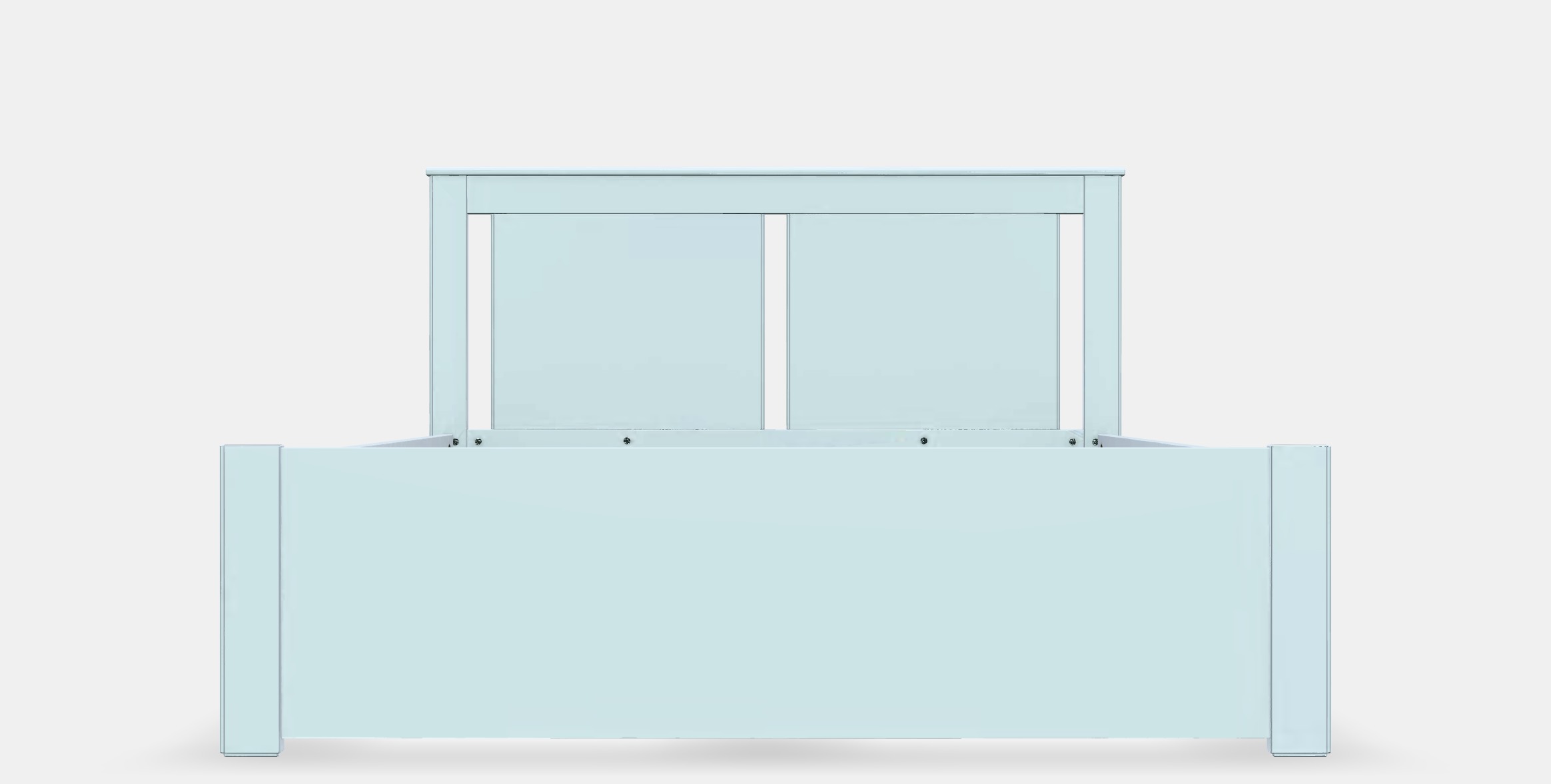 SONGESAND Bed frame 5 Low-poly 3D model_11