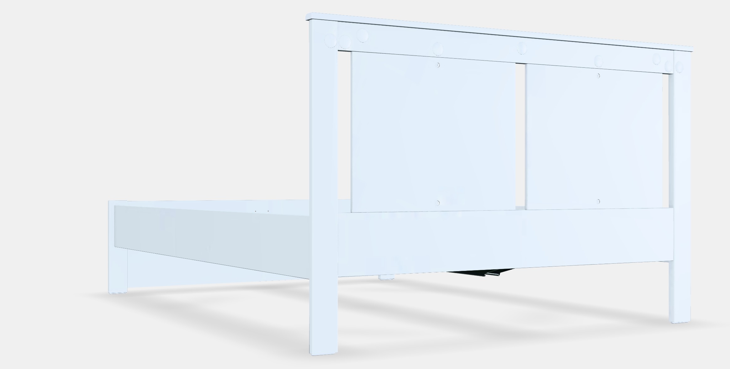 SONGESAND Bed frame 5 Low-poly 3D model_2