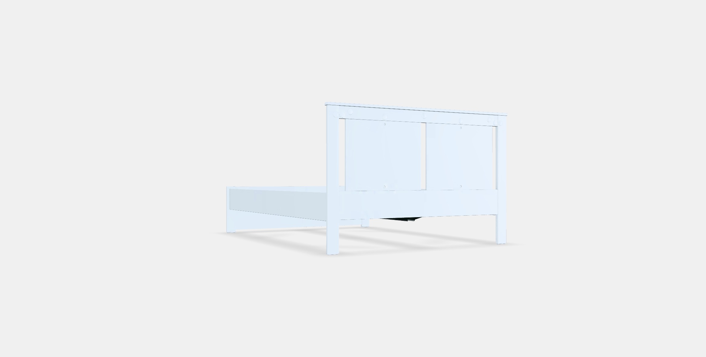 SONGESAND Bed frame 5 Low-poly 3D model_16