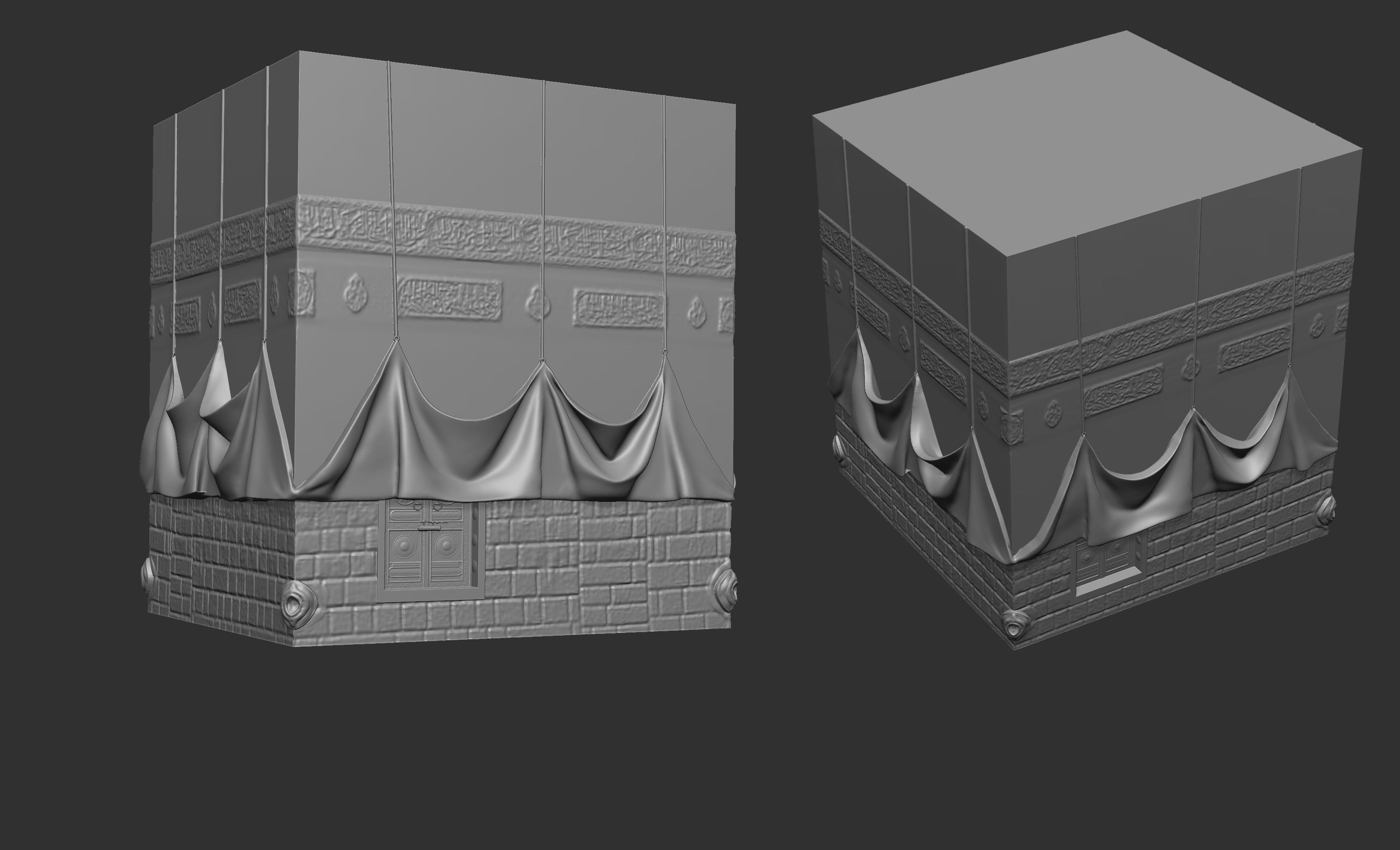 Kaaba Mecca 3D model 3D printable CGTrader