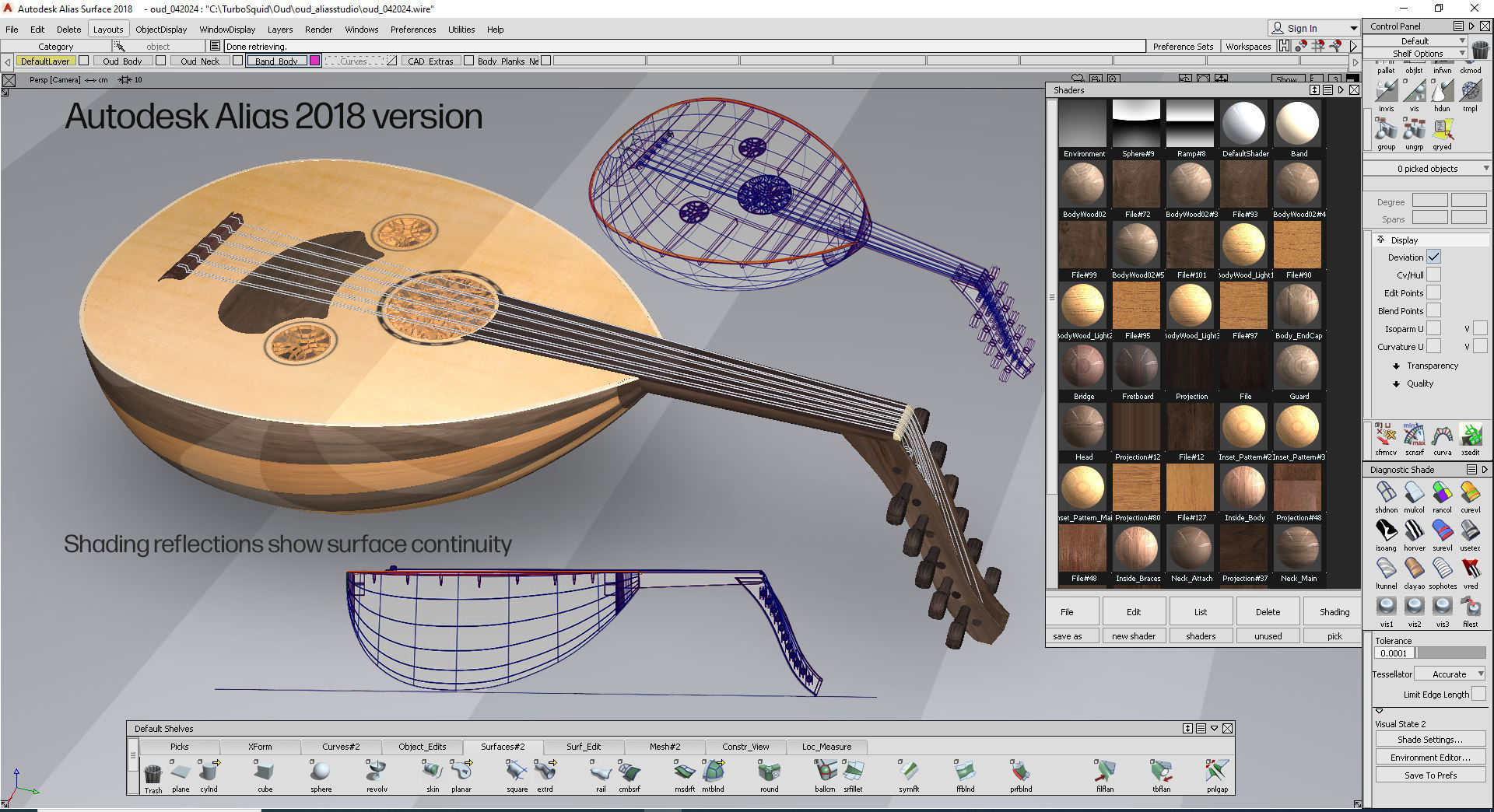 Oud or Loot with stand 3D model_14