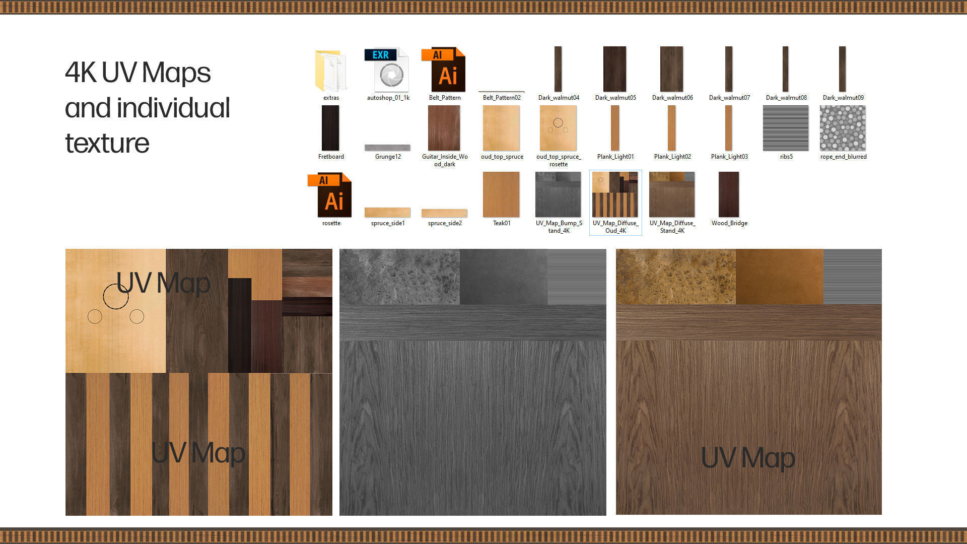 Oud or Loot with stand 3D model_6