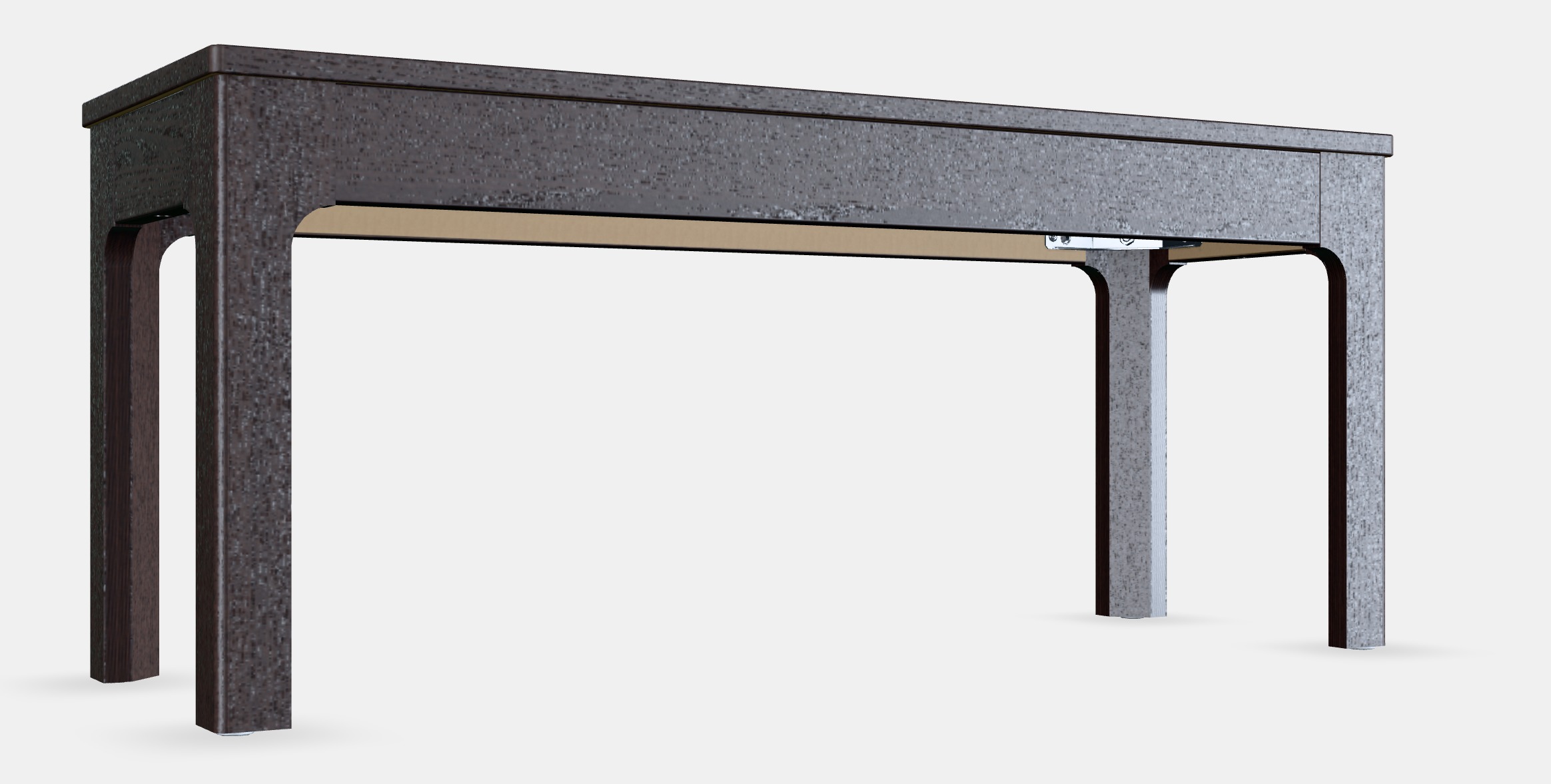 EKEDALEN Bench 1 Low-poly 3D model_3