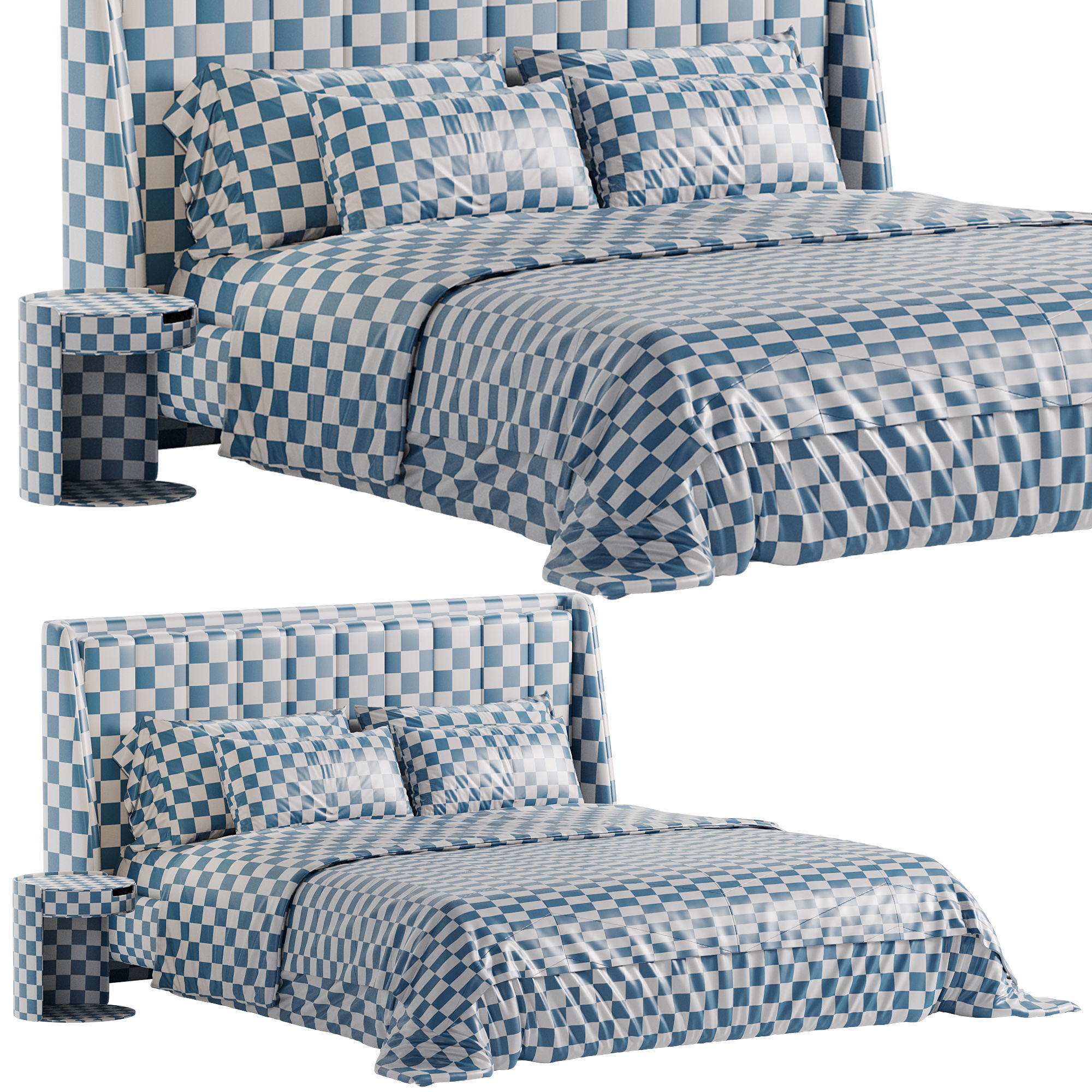 Parma bed 3D model_6