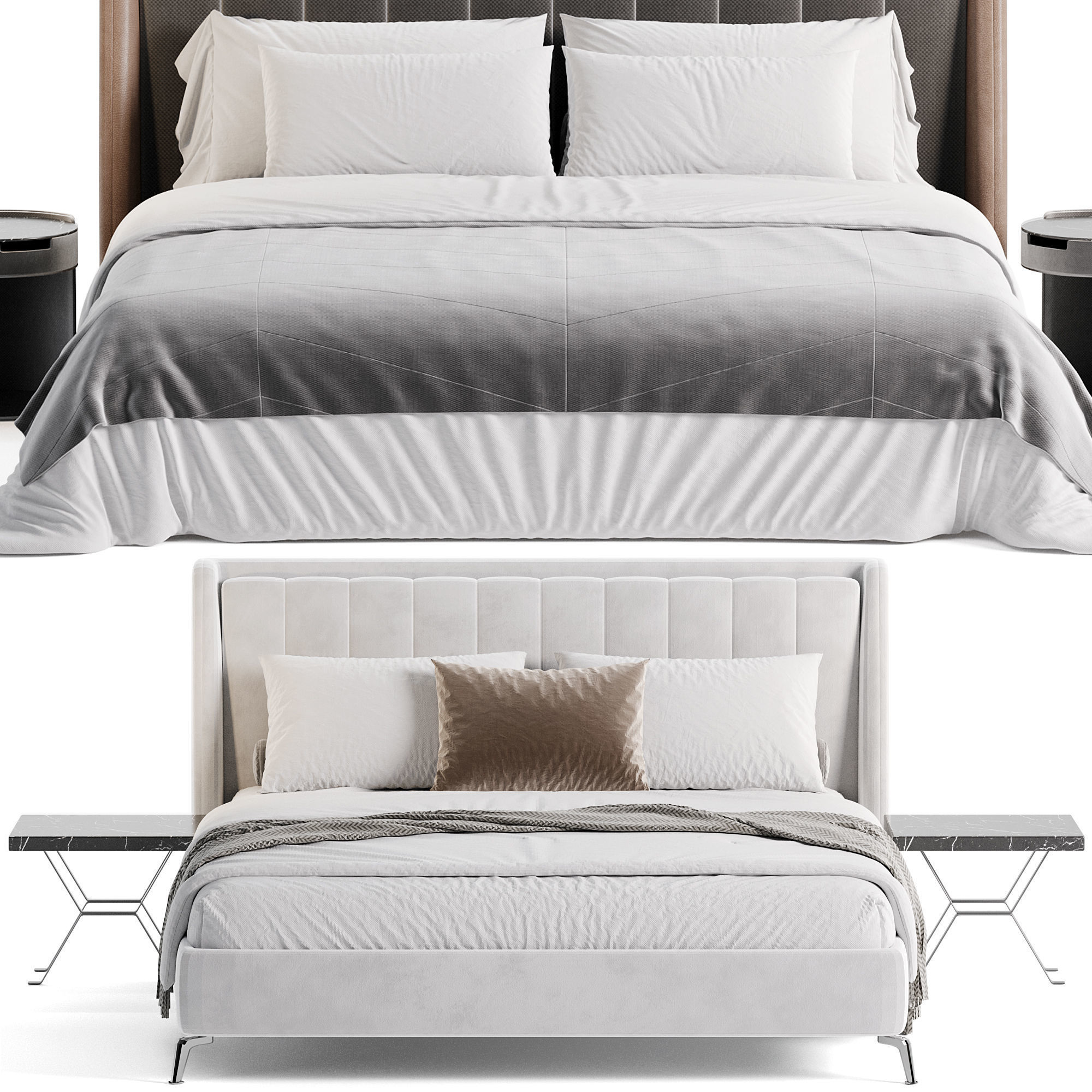 Parma bed 3D model_3