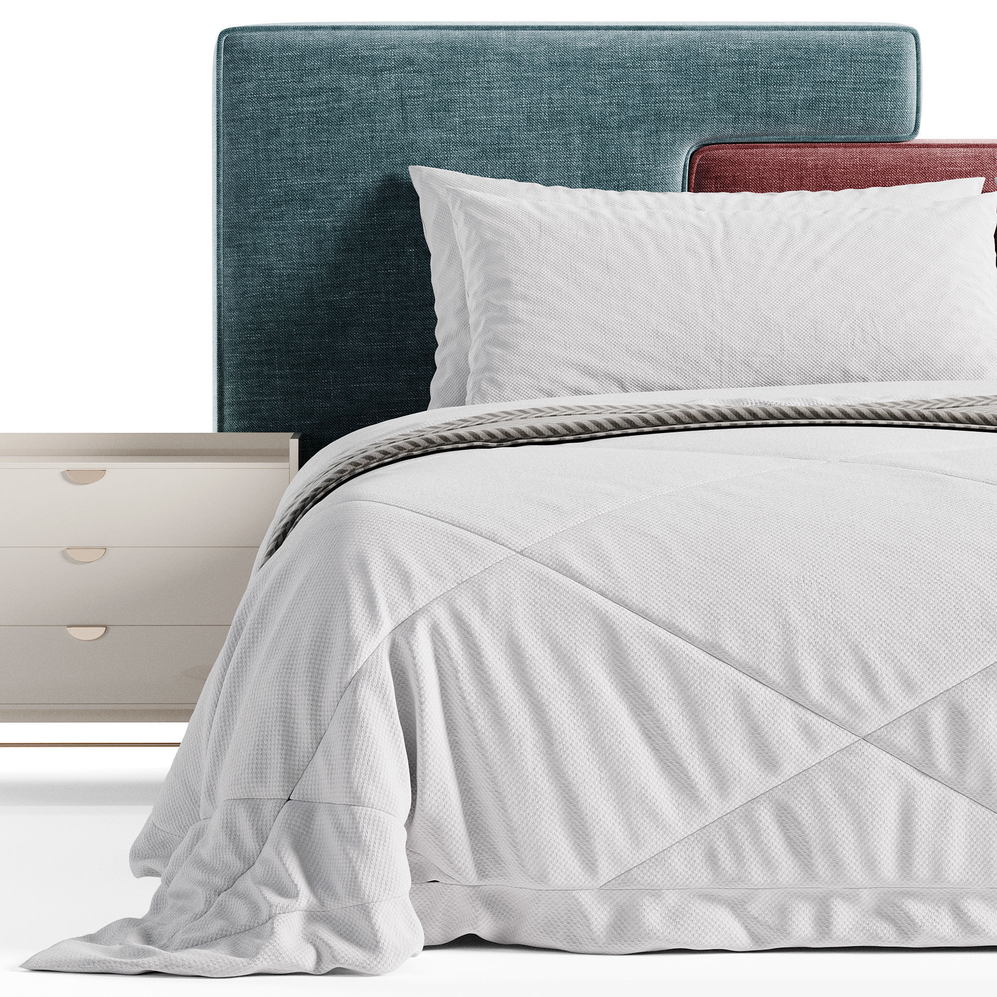 Status bed 3D model_4