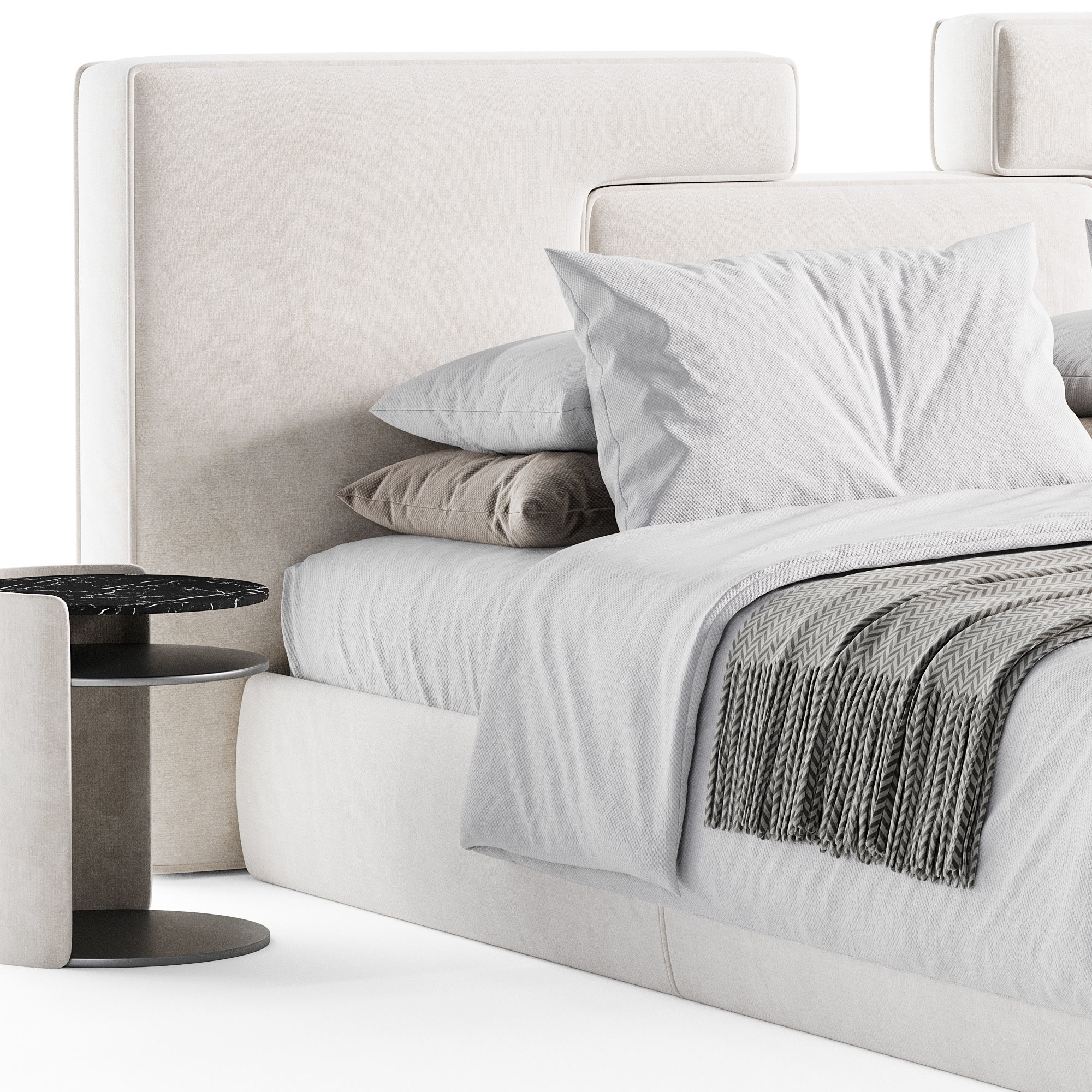 Status bed 3D model_2