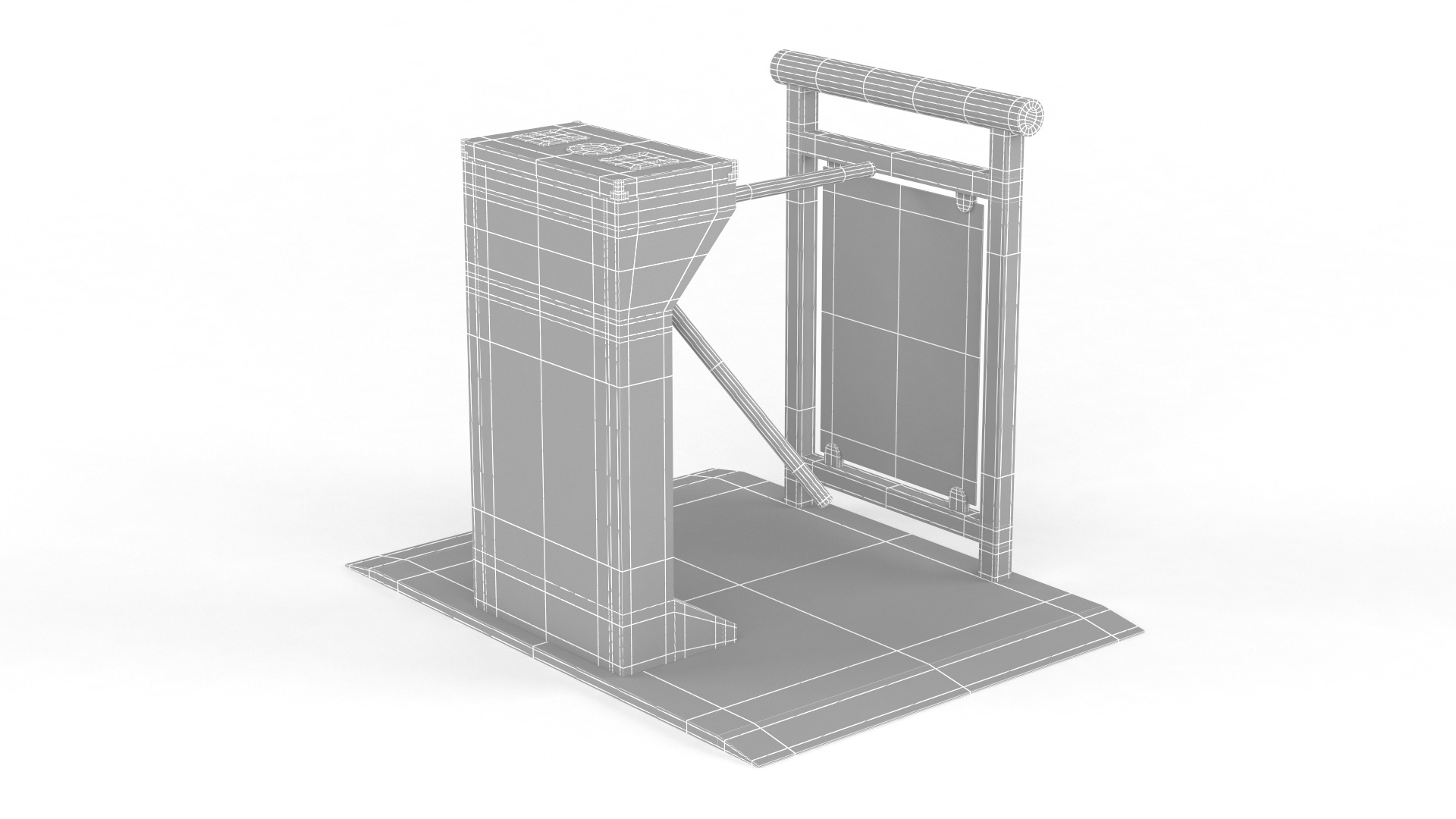 Turnstile Gate 3D model_10
