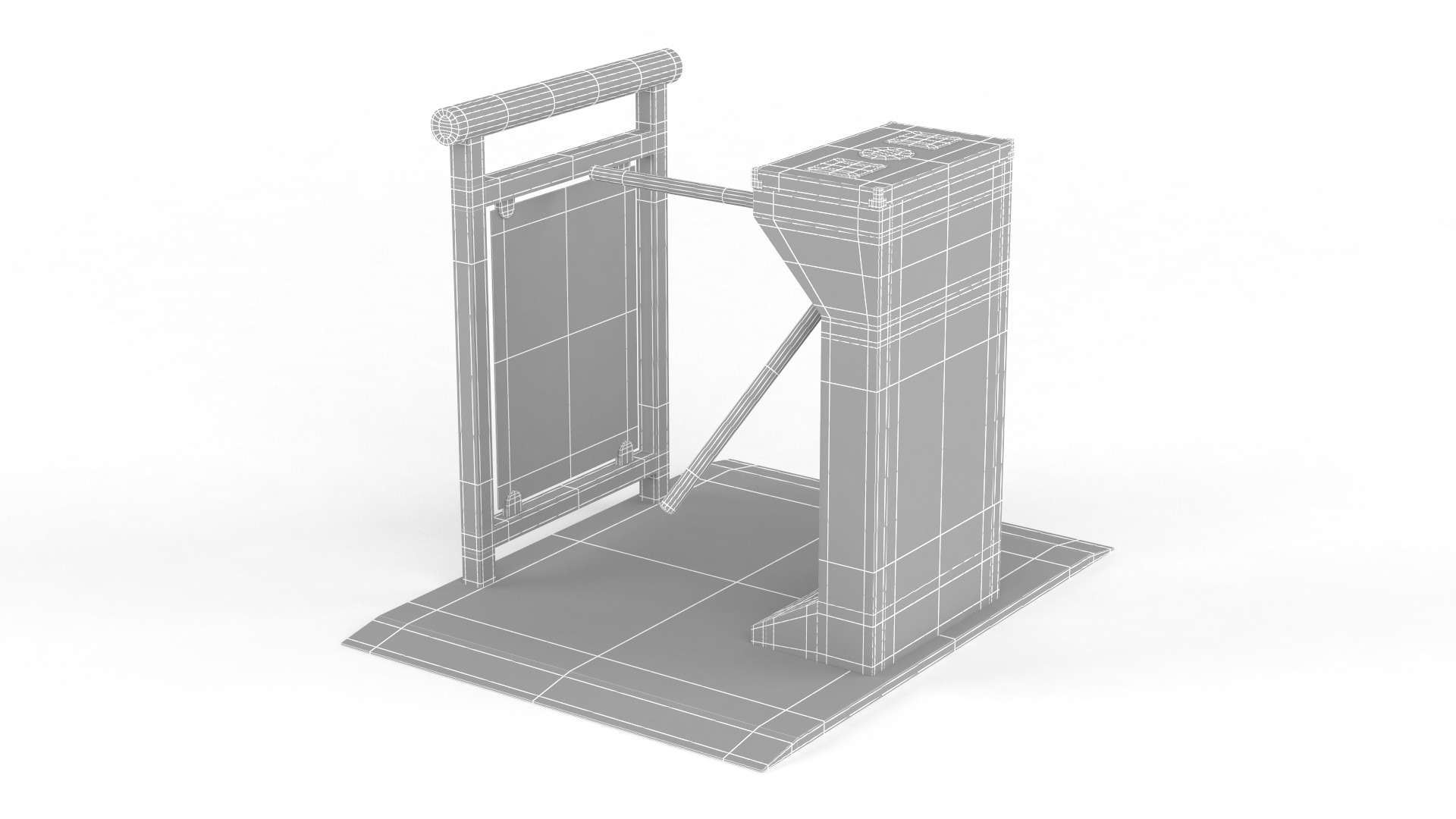 Turnstile Gate 3D model_8