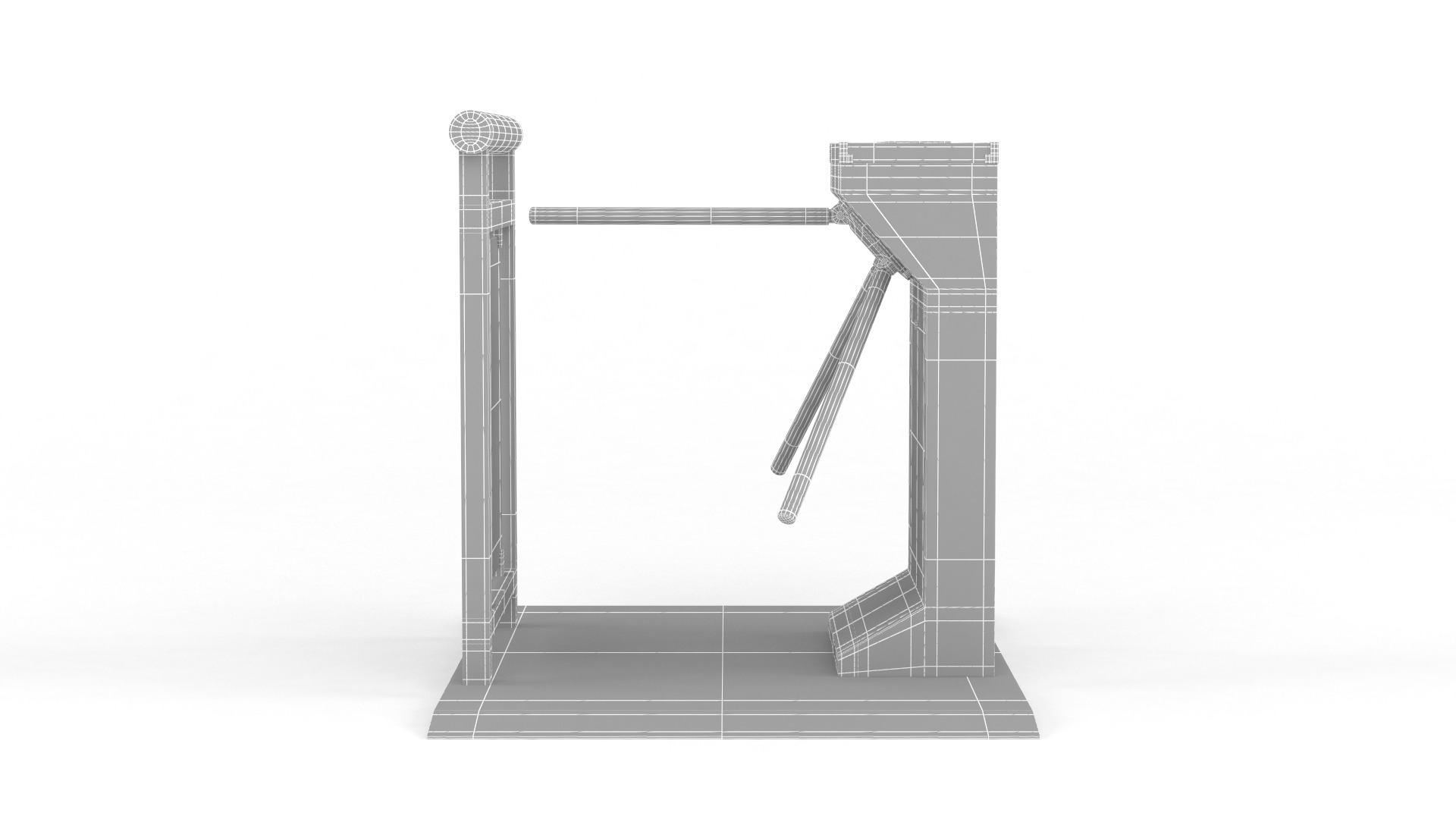 Turnstile Gate 3D model_7