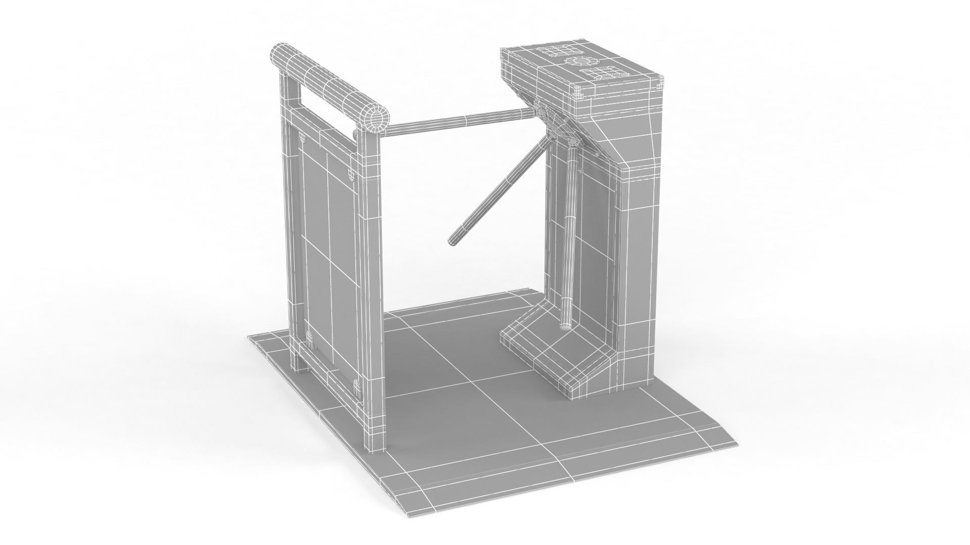 Turnstile Gate 3D model_6
