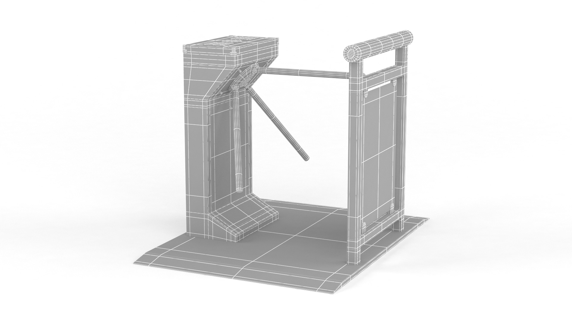 Turnstile Gate 3D model_11
