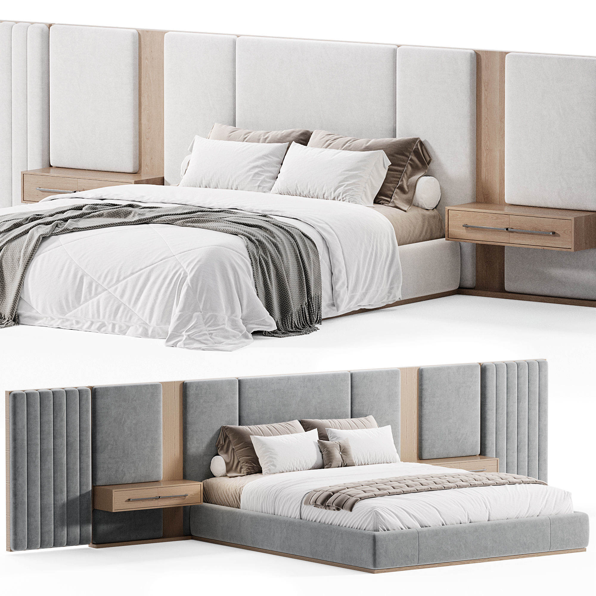 Beacon bed 3D model_2