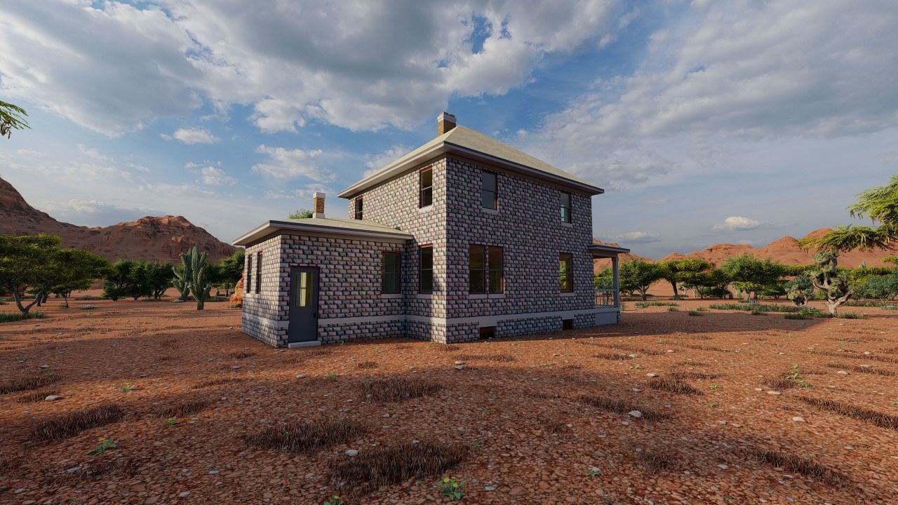 old house-Old Abandoned House 3D model_7