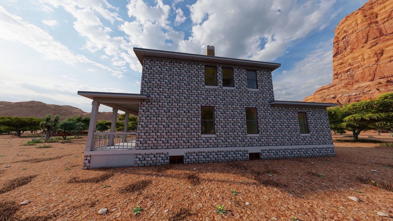 old house-Old Abandoned House 3D model_6