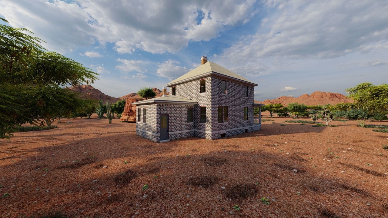 old house-Old Abandoned House 3D model_2