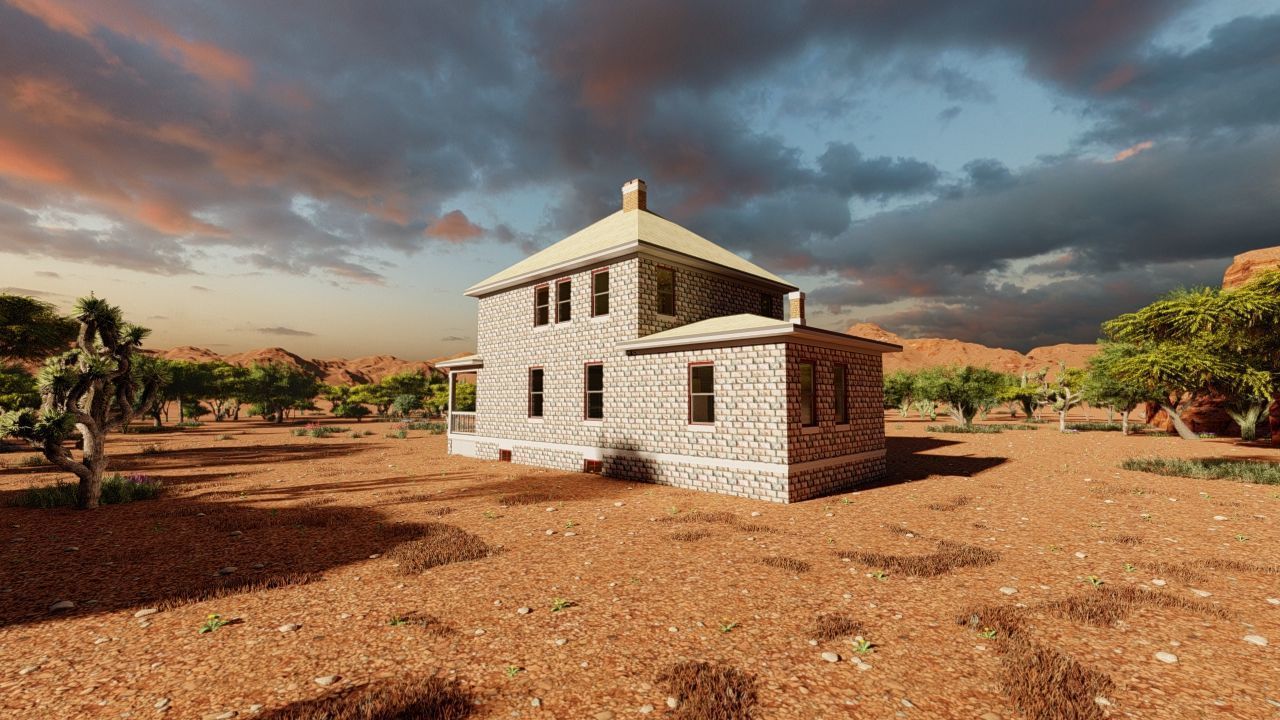 old house-Old Abandoned House 3D model_3