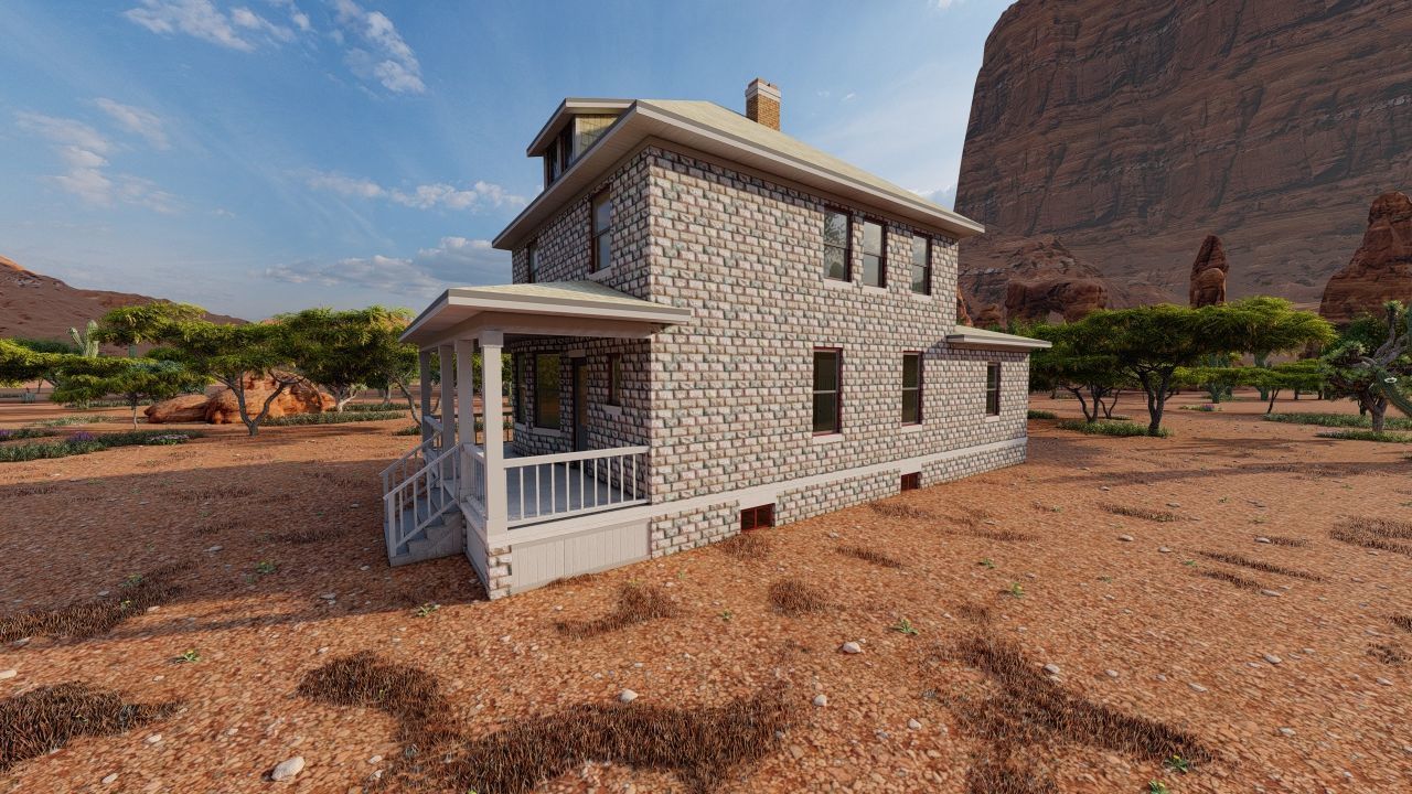 old house-Old Abandoned House 3D model_4