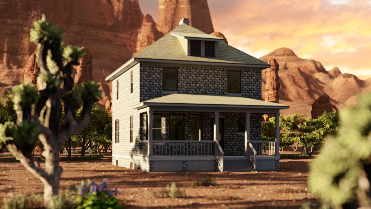 old house-Old Abandoned House 3D model_13