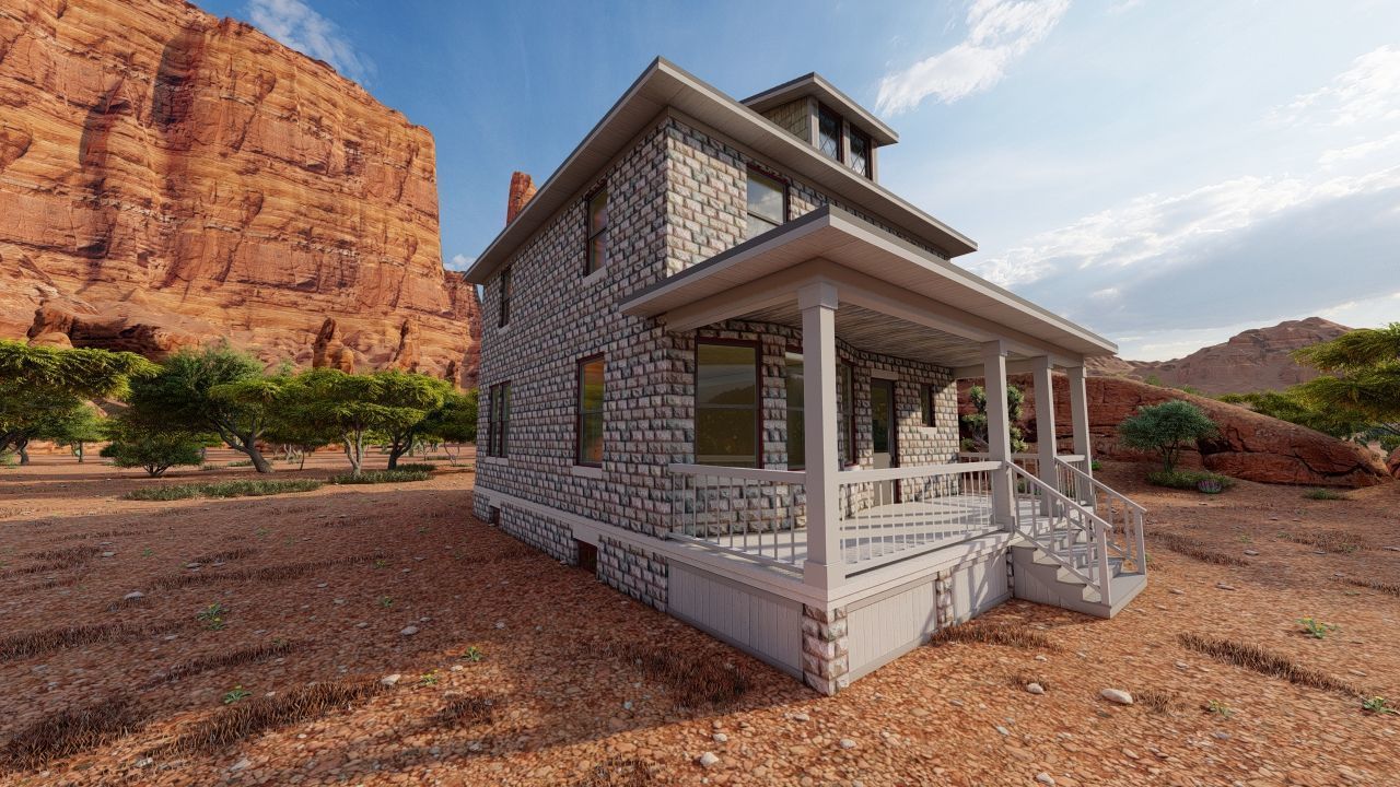 old house-Old Abandoned House 3D model_5