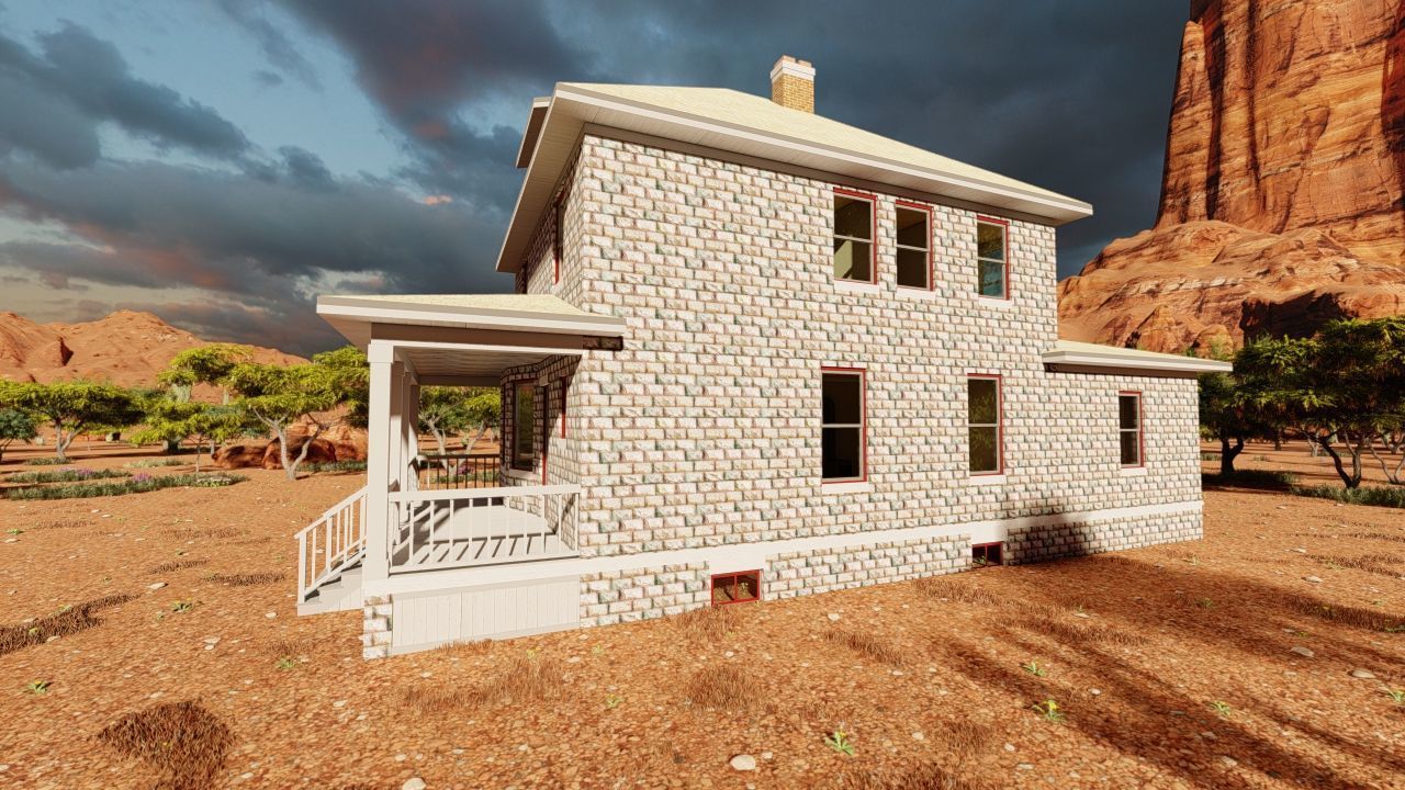 old house-Old Abandoned House 3D model_8