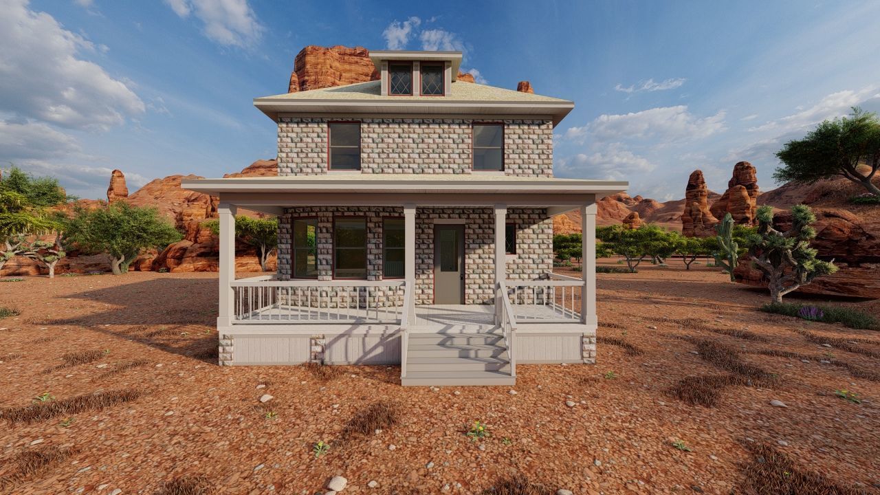 old house-Old Abandoned House 3D model_12