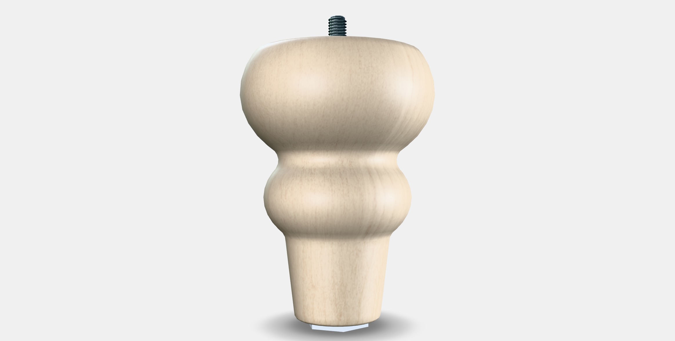 VISKAFORS Legs for sofa Low-poly 3D model_16