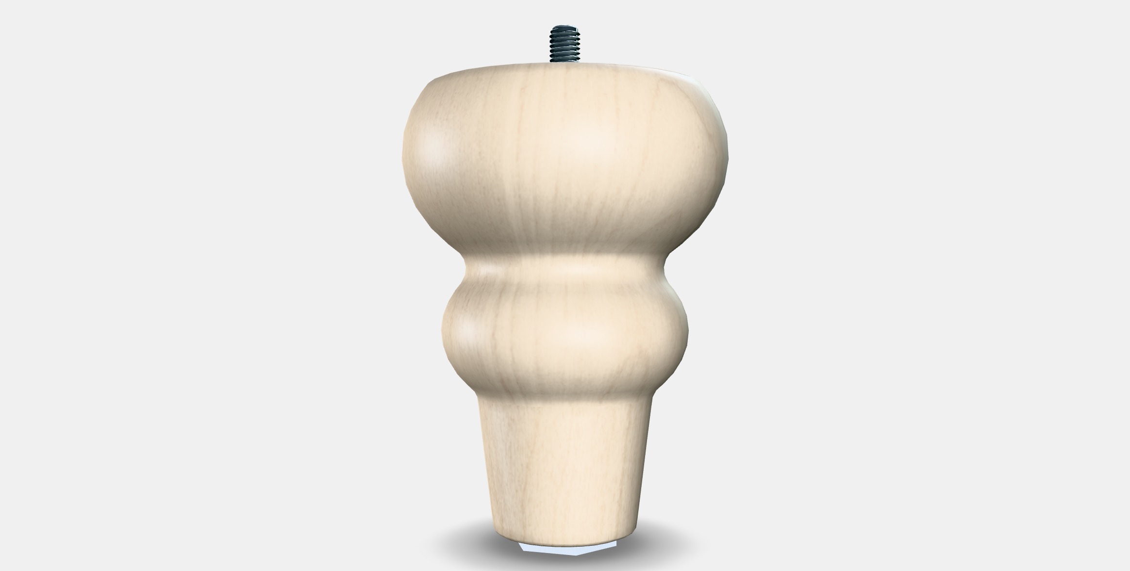 VISKAFORS Legs for sofa Low-poly 3D model_5