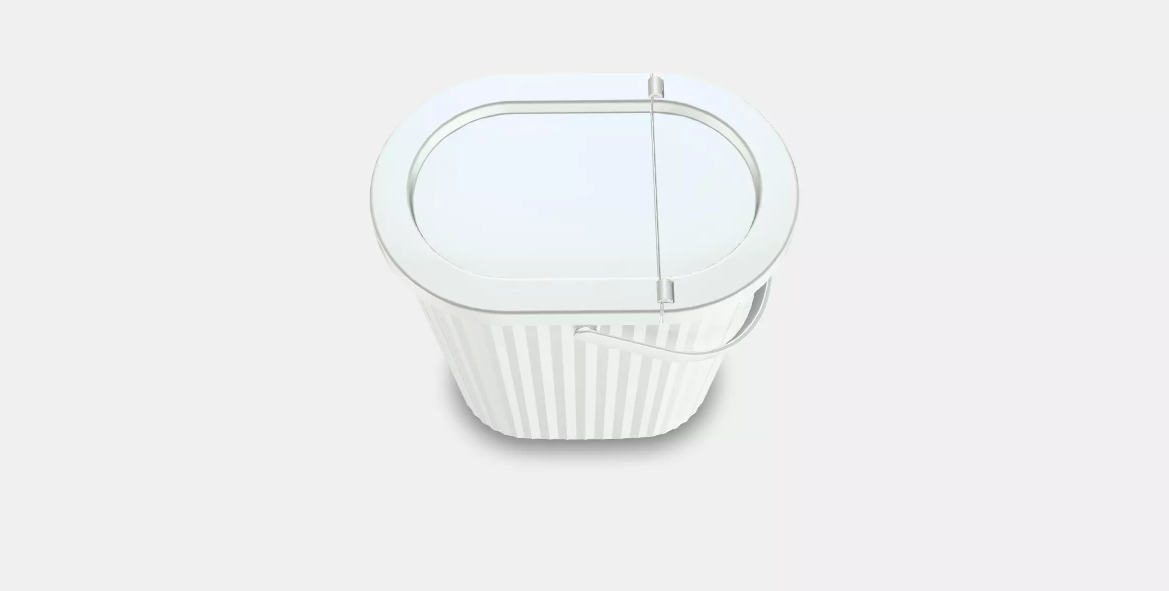 POND Container with lid Low-poly 3D model_0