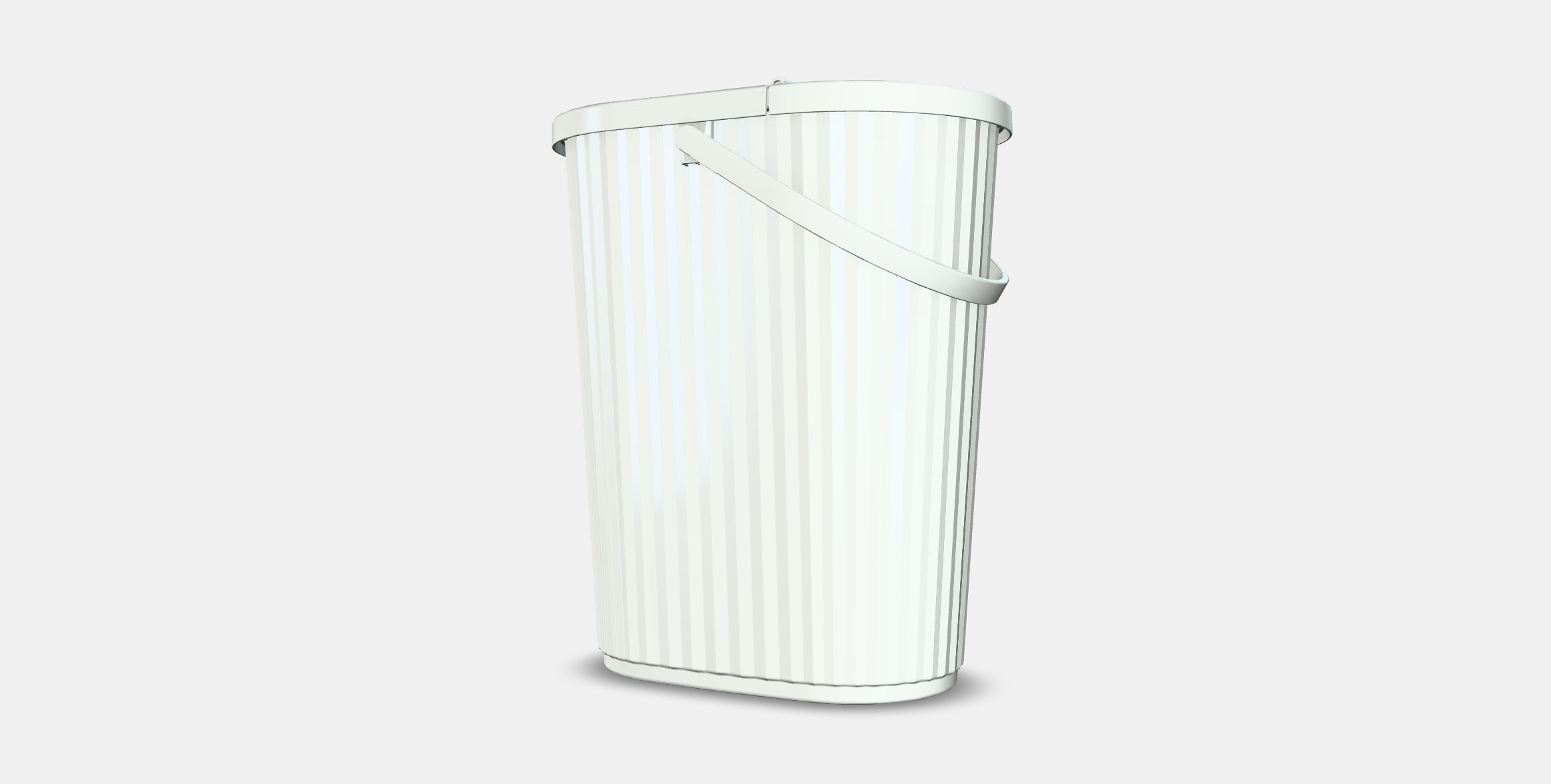 POND Container with lid Low-poly 3D model_5