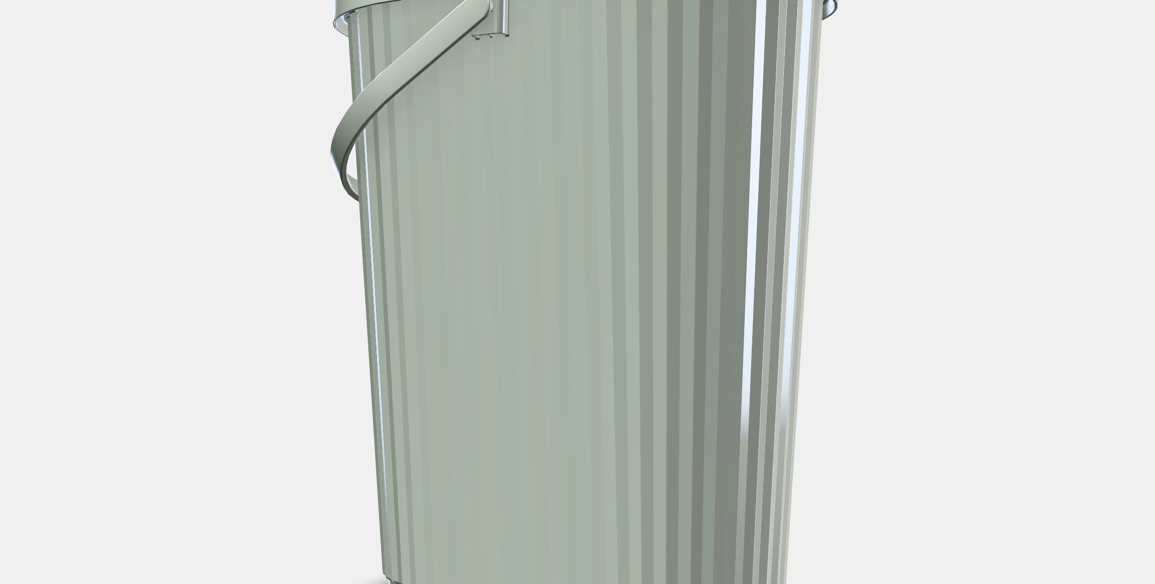 POND Container with lid Low-poly 3D model_13