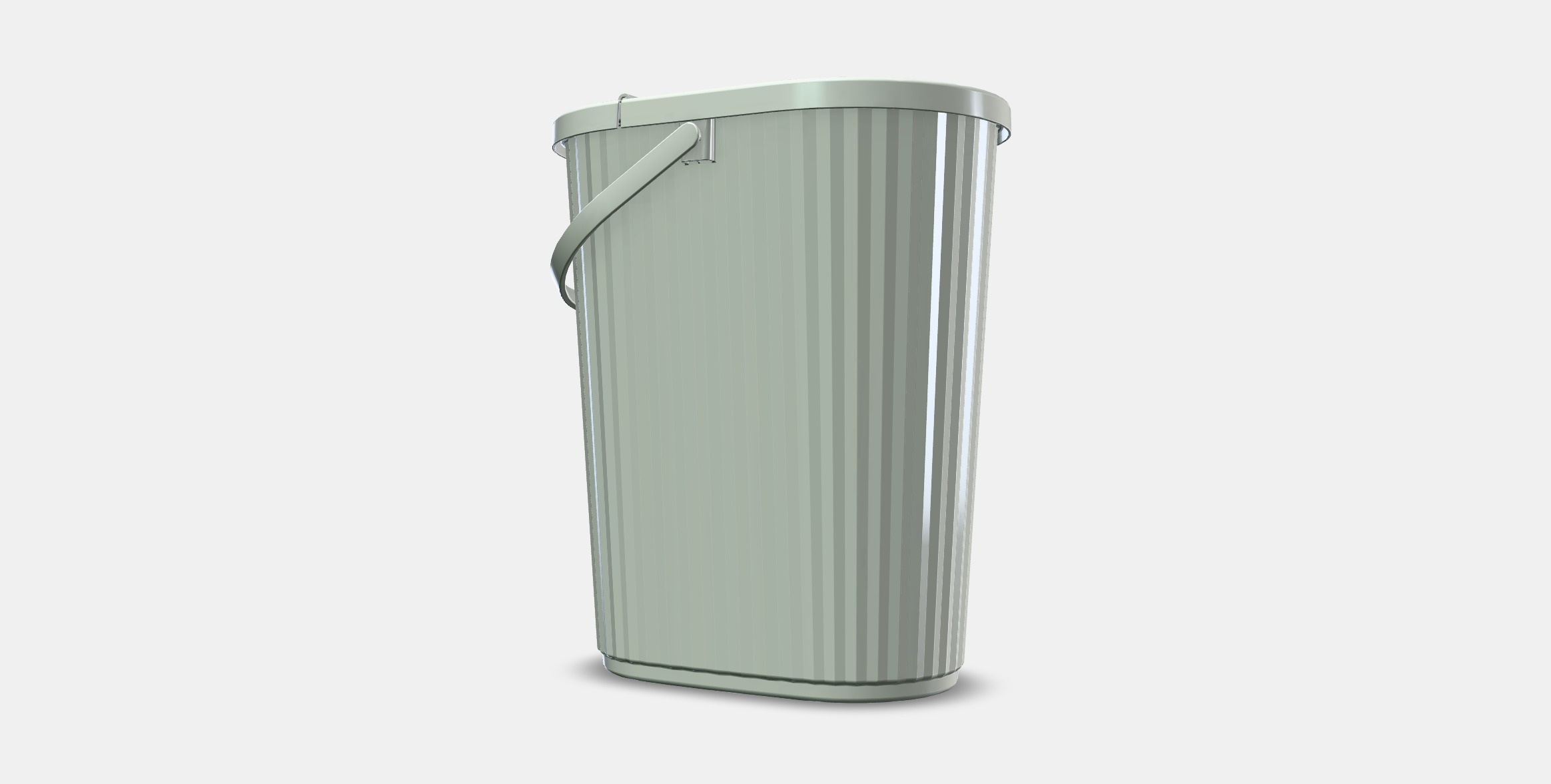 POND Container with lid Low-poly 3D model_12