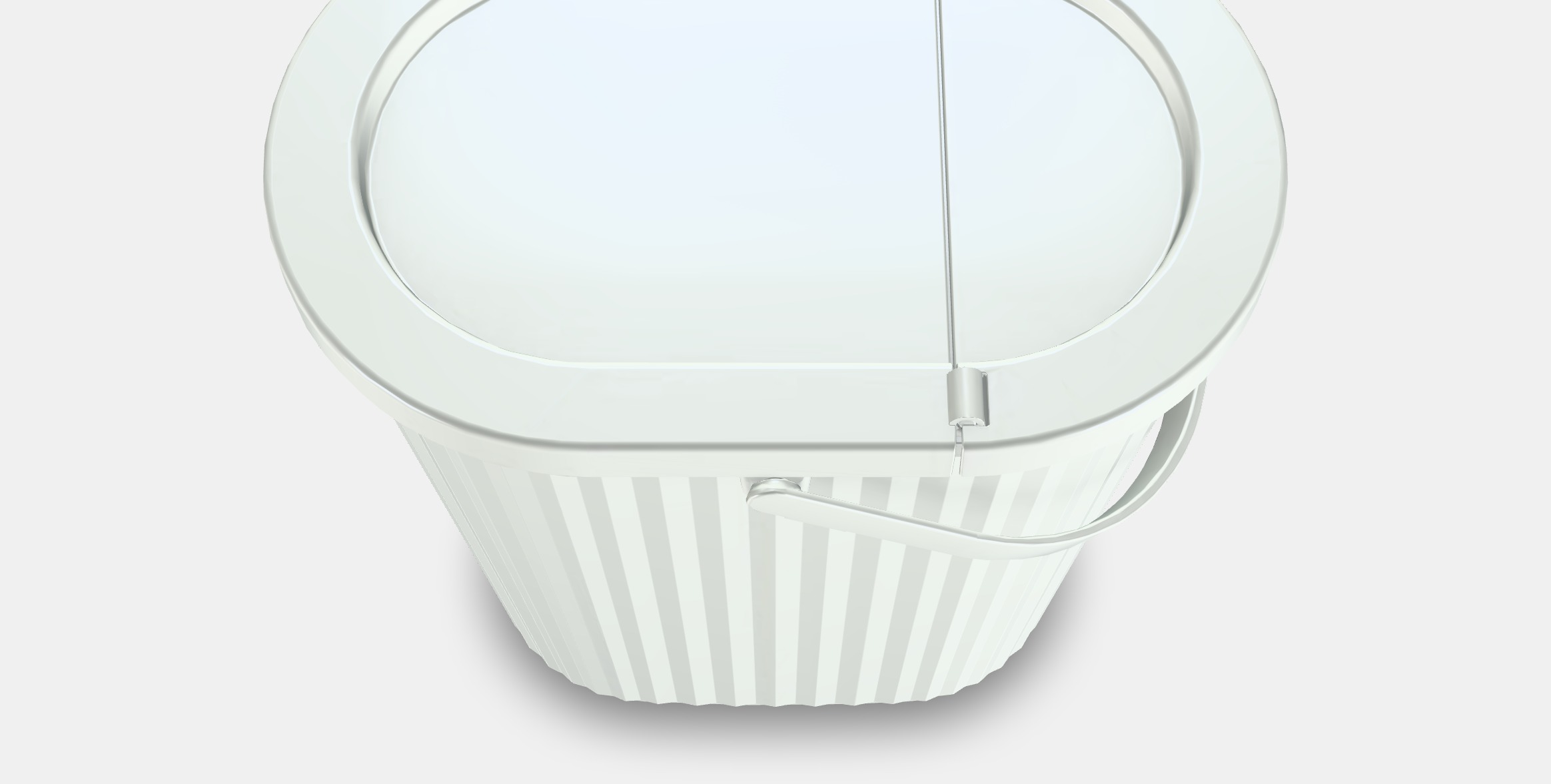 POND Container with lid Low-poly 3D model_4