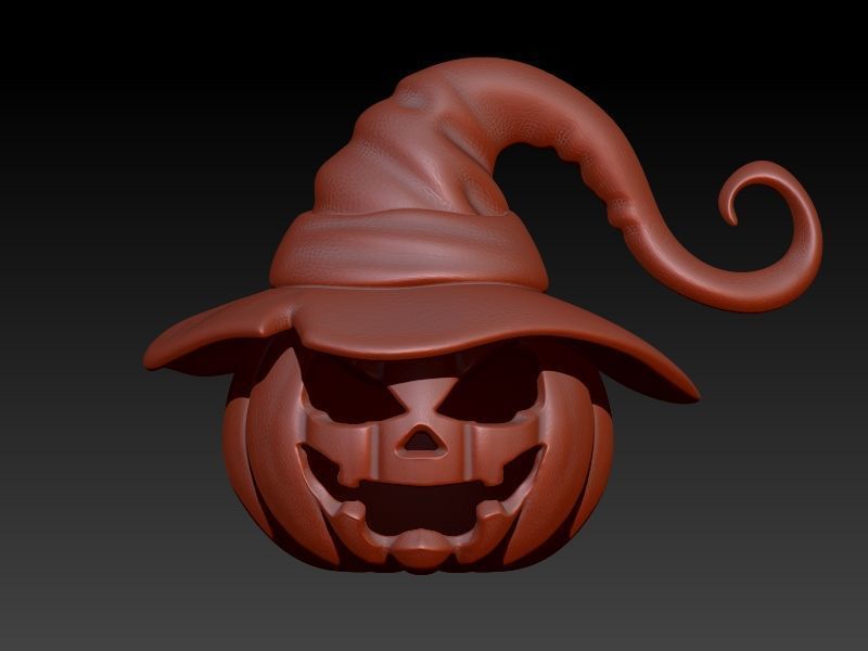 Pumpkin charm necklace vegetable garden pendant haloween 3D print model_12