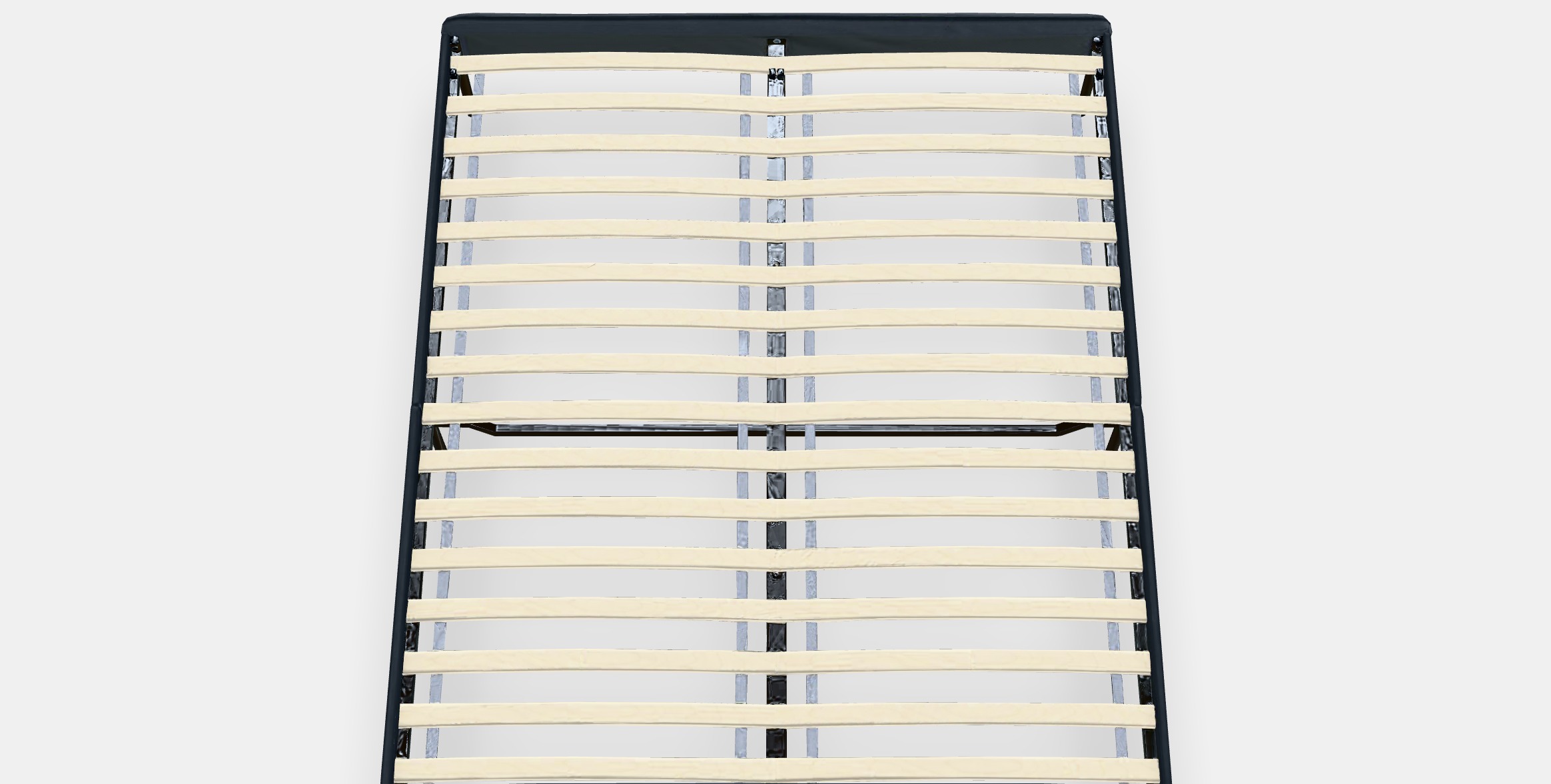 SLATTUM Upholstered bed frame 2 Low-poly 3D model_3