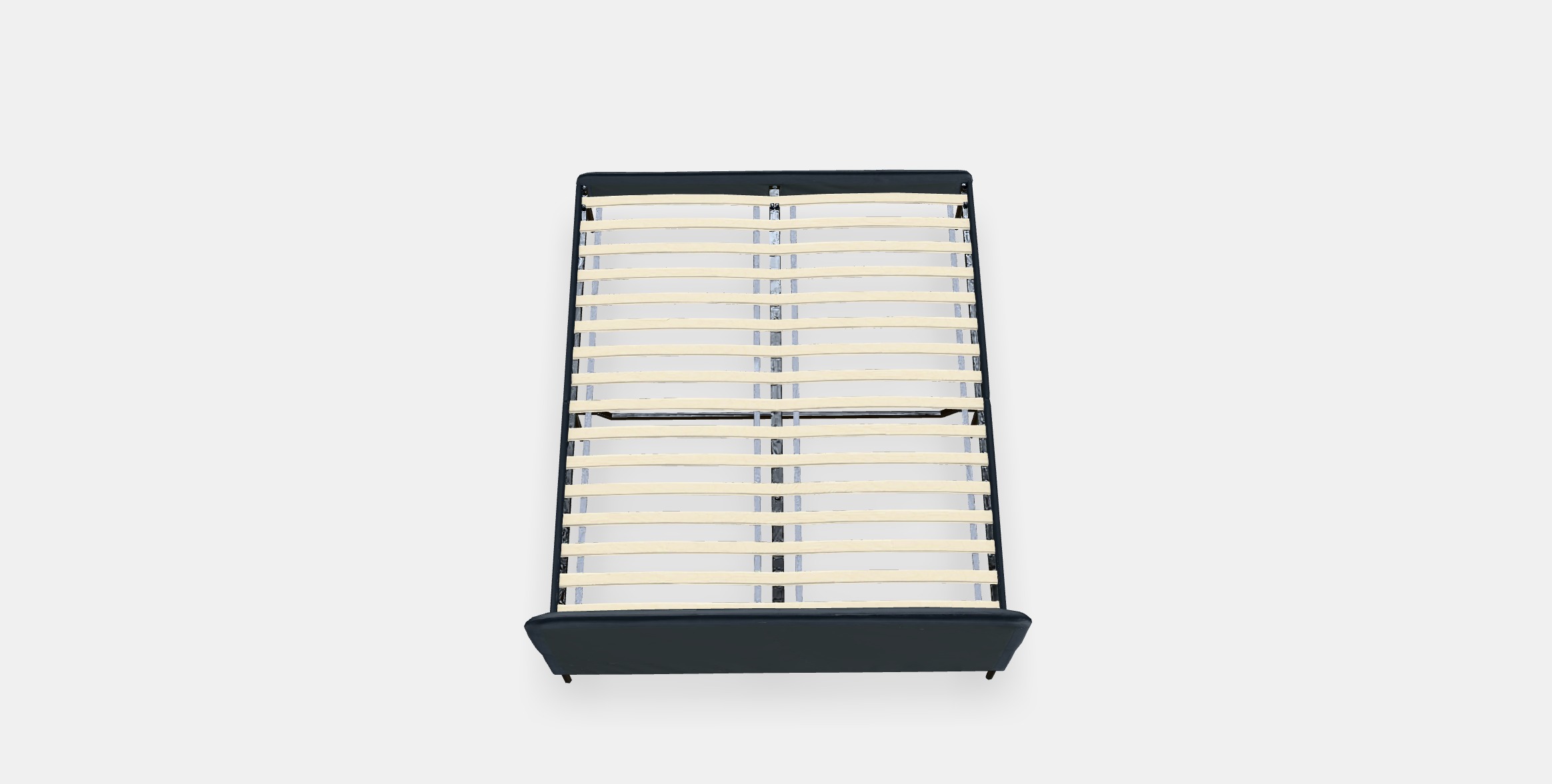 SLATTUM Upholstered bed frame 2 Low-poly 3D model_4