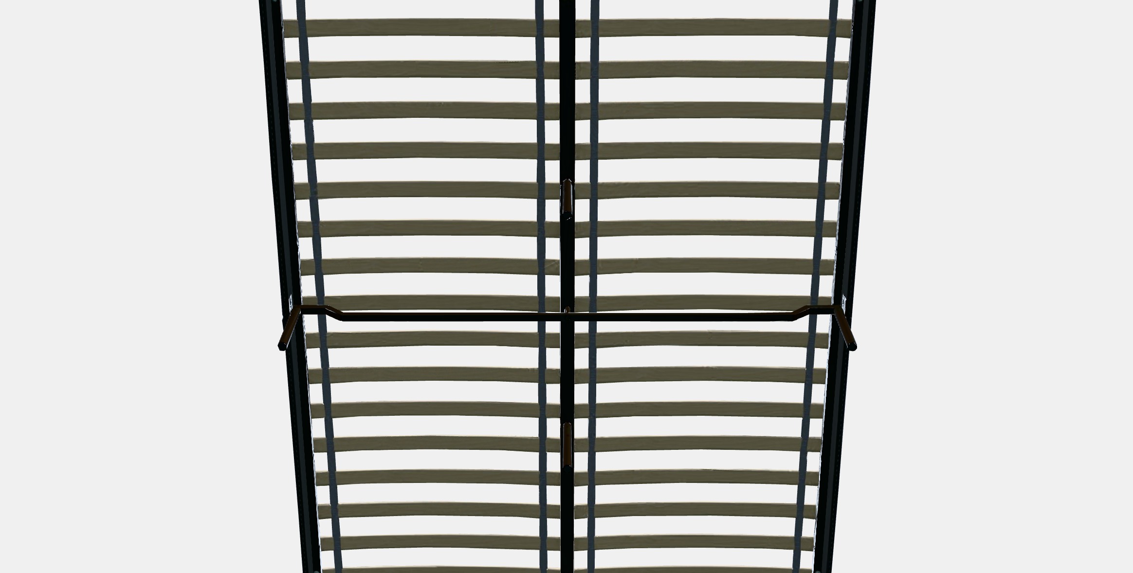 SLATTUM Upholstered bed frame 2 Low-poly 3D model_8