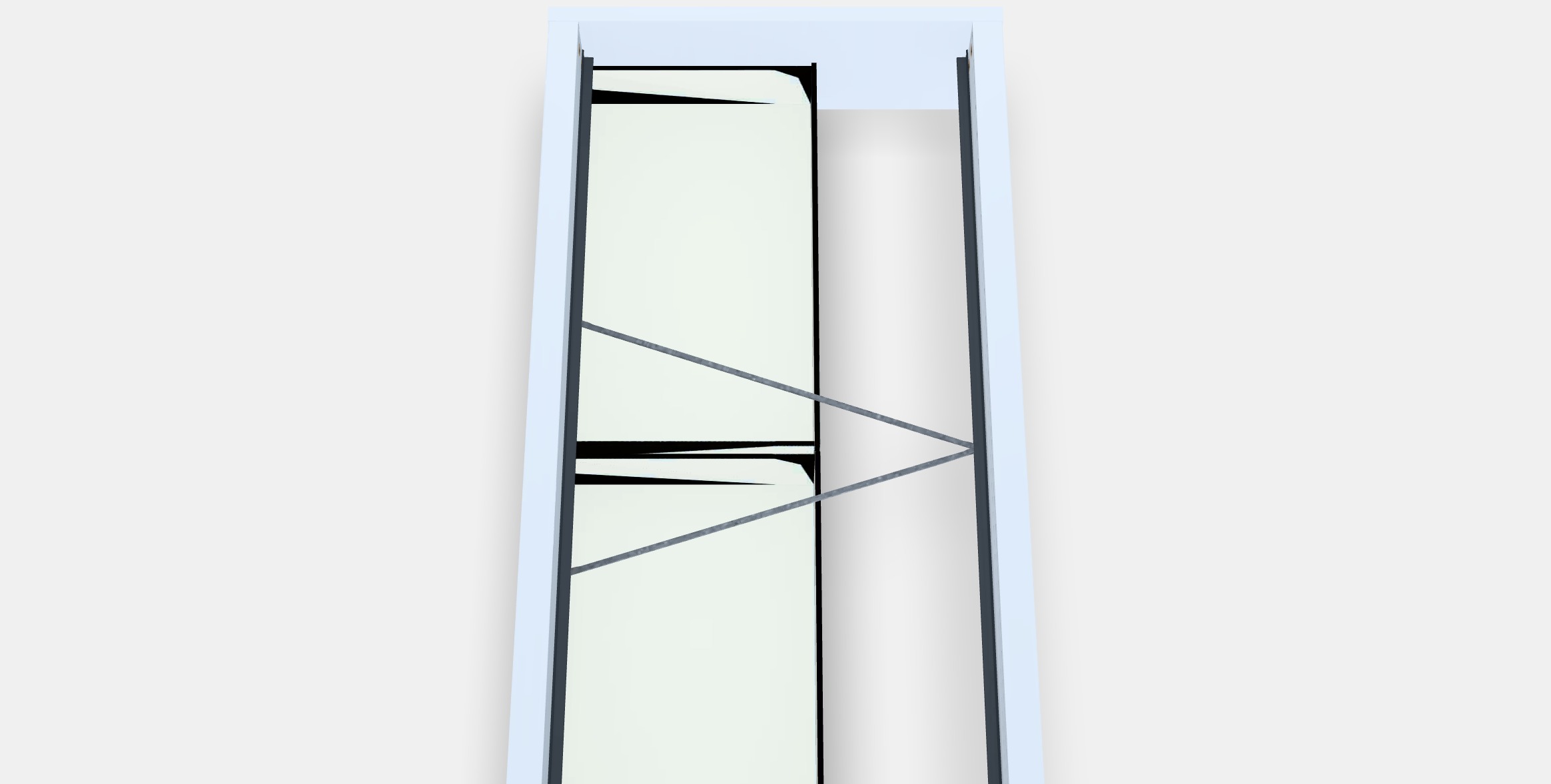 MALM Bed frame high with 2 bed drawers Low-poly 3D model_4