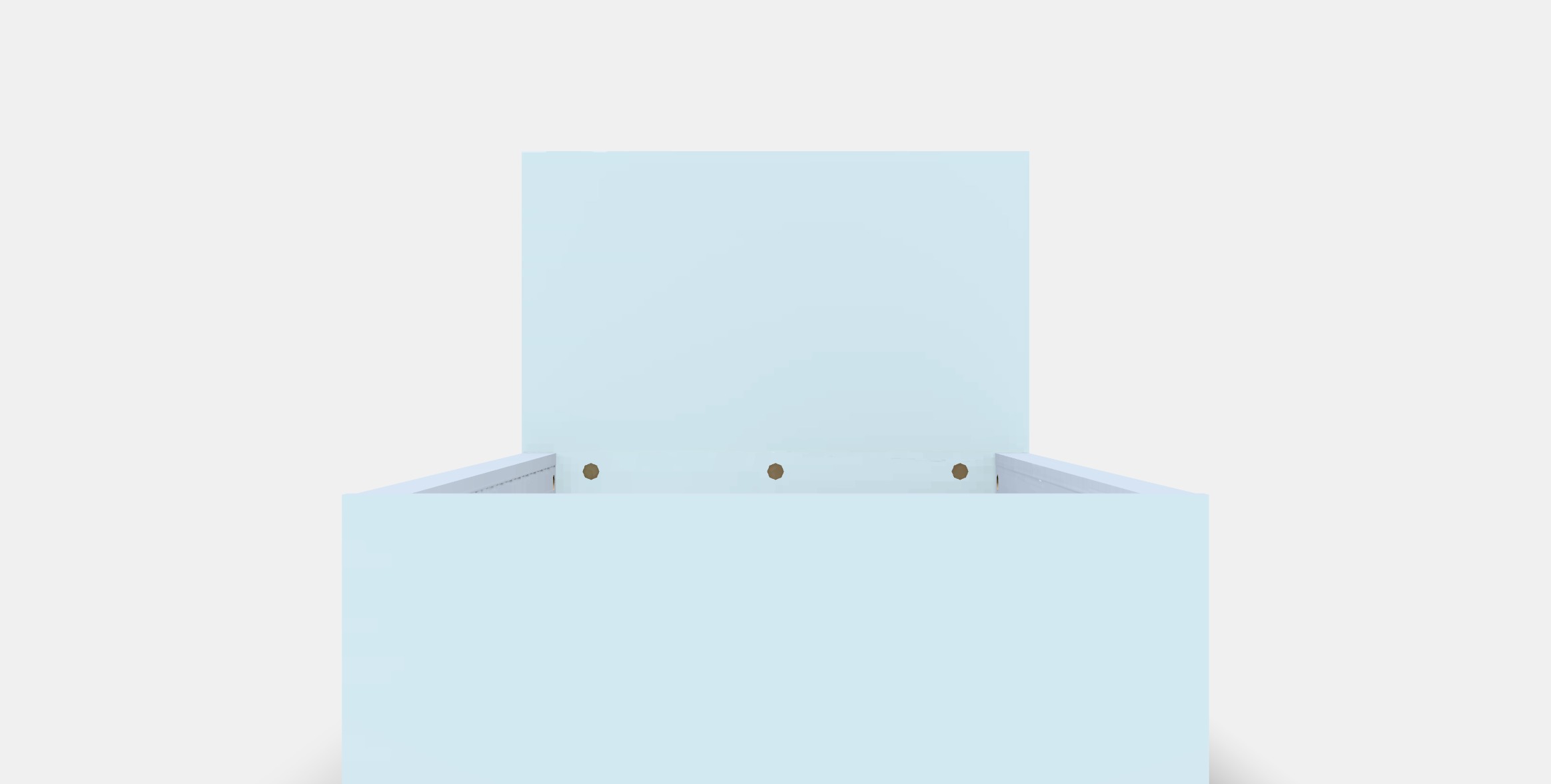 MALM Bed frame high with 2 bed drawers Low-poly 3D model_11