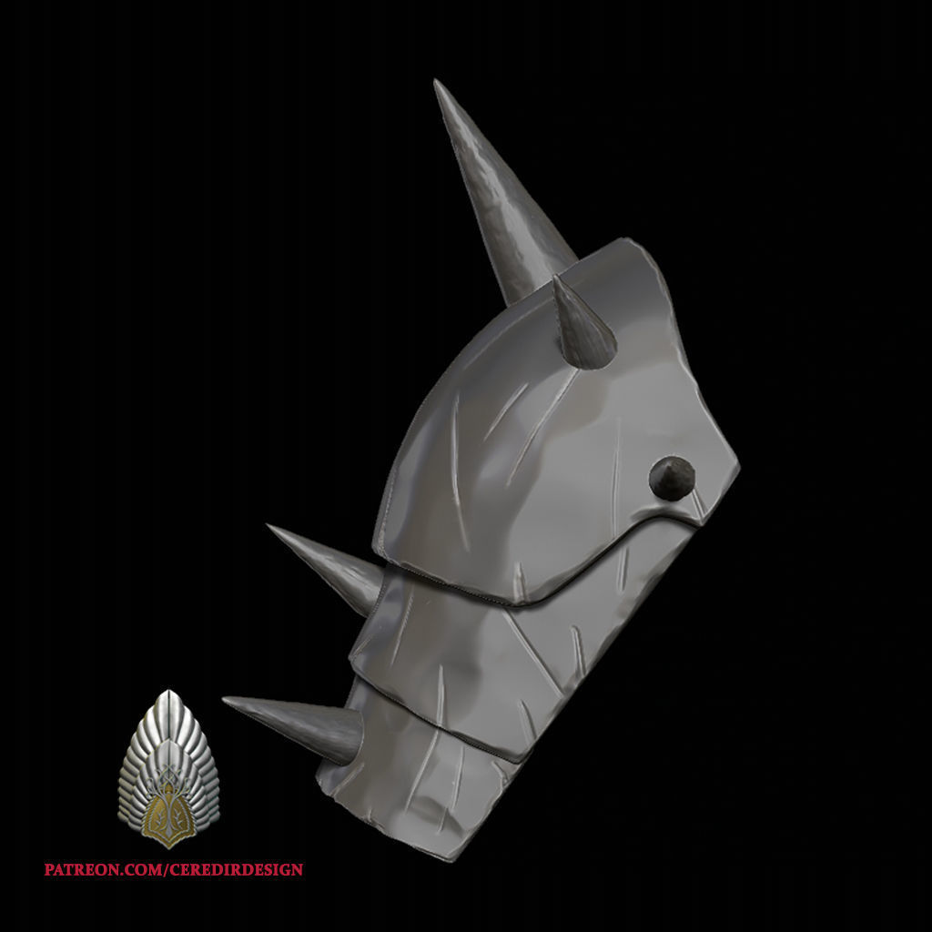 Majik Shoulder Armour 3d digital download 3D print model_1