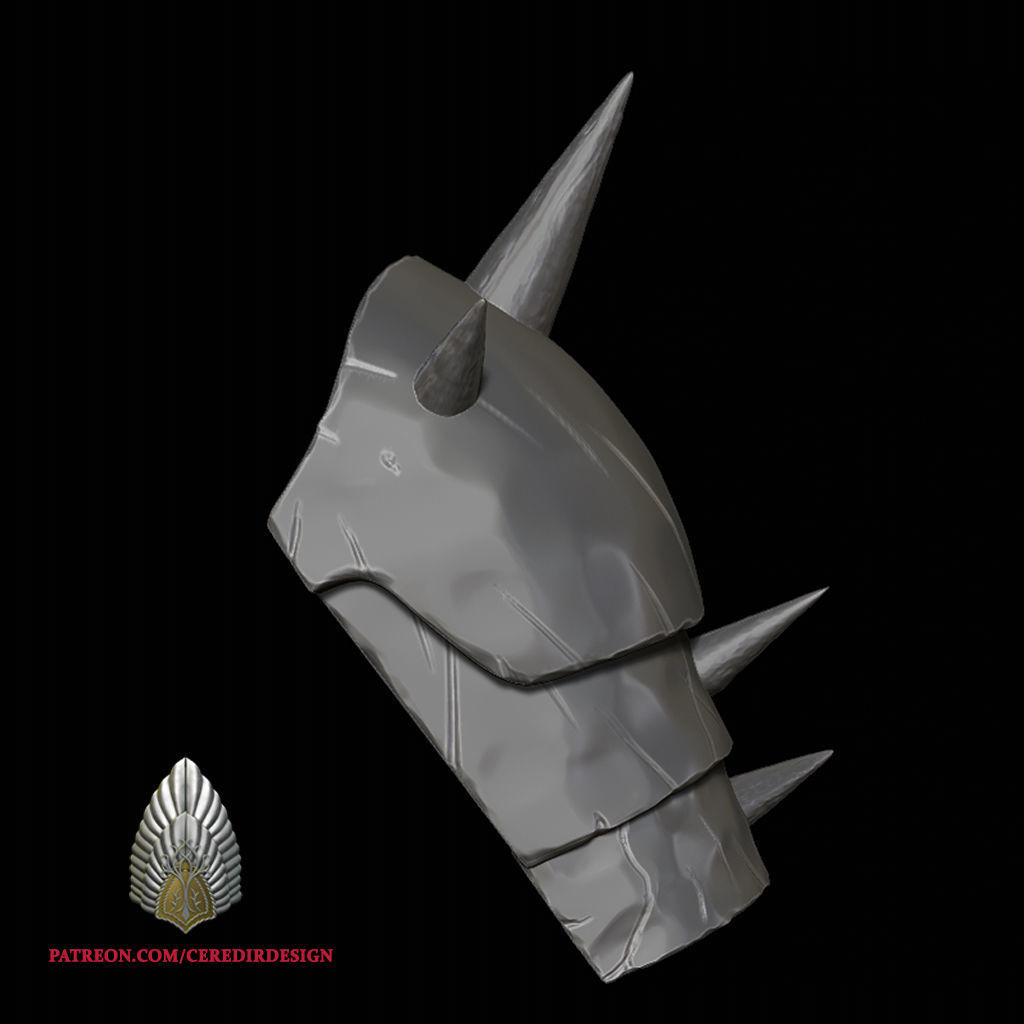 Majik Shoulder Armour 3d digital download 3D print model_3