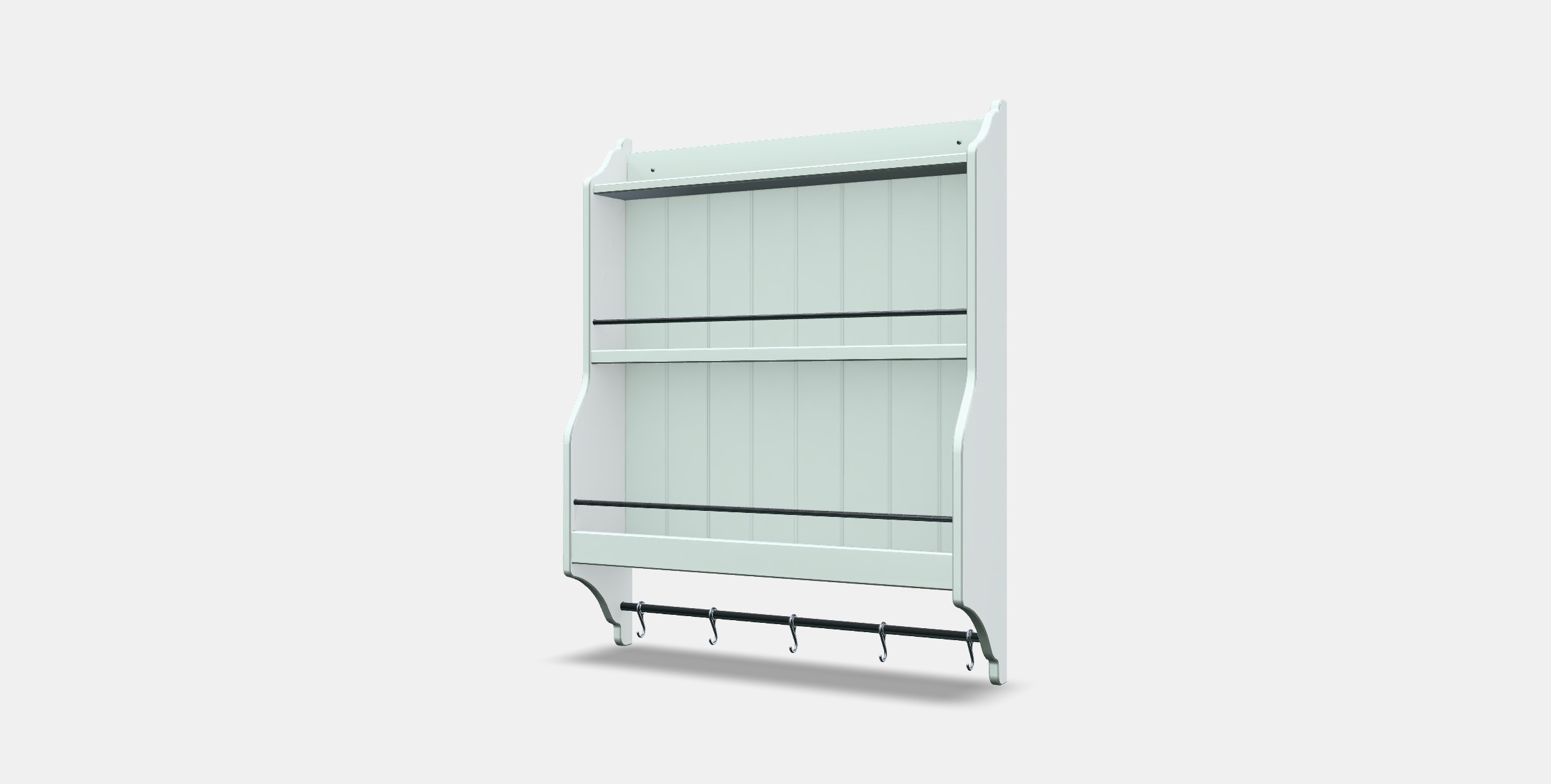 TORNVIKEN Plate shelf Low-poly 3D model_12