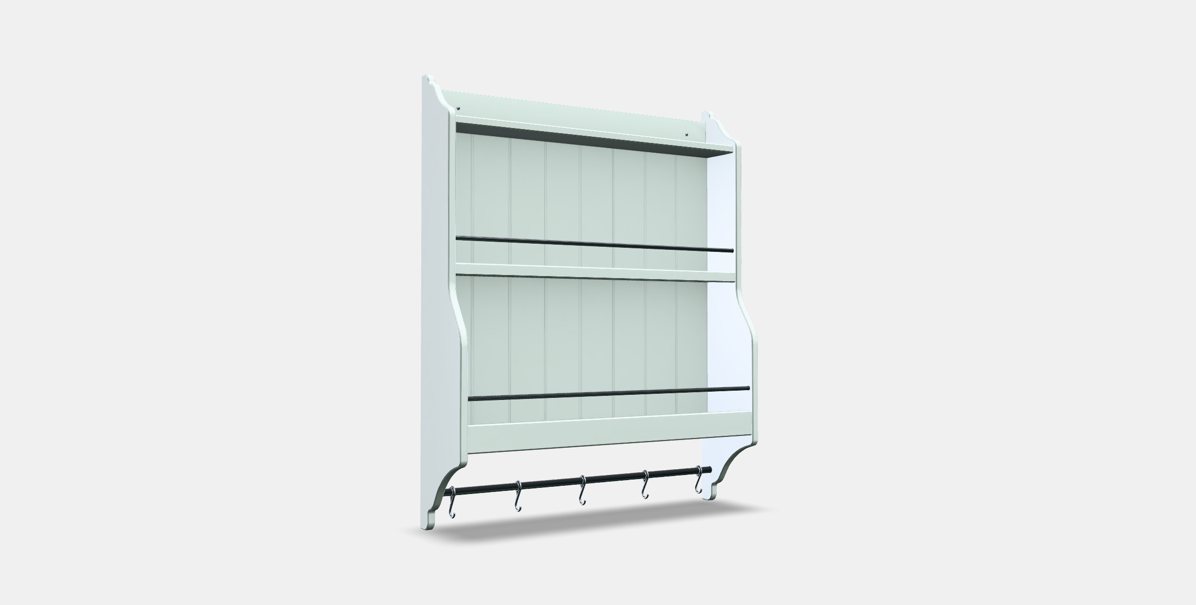 TORNVIKEN Plate shelf Low-poly 3D model_3