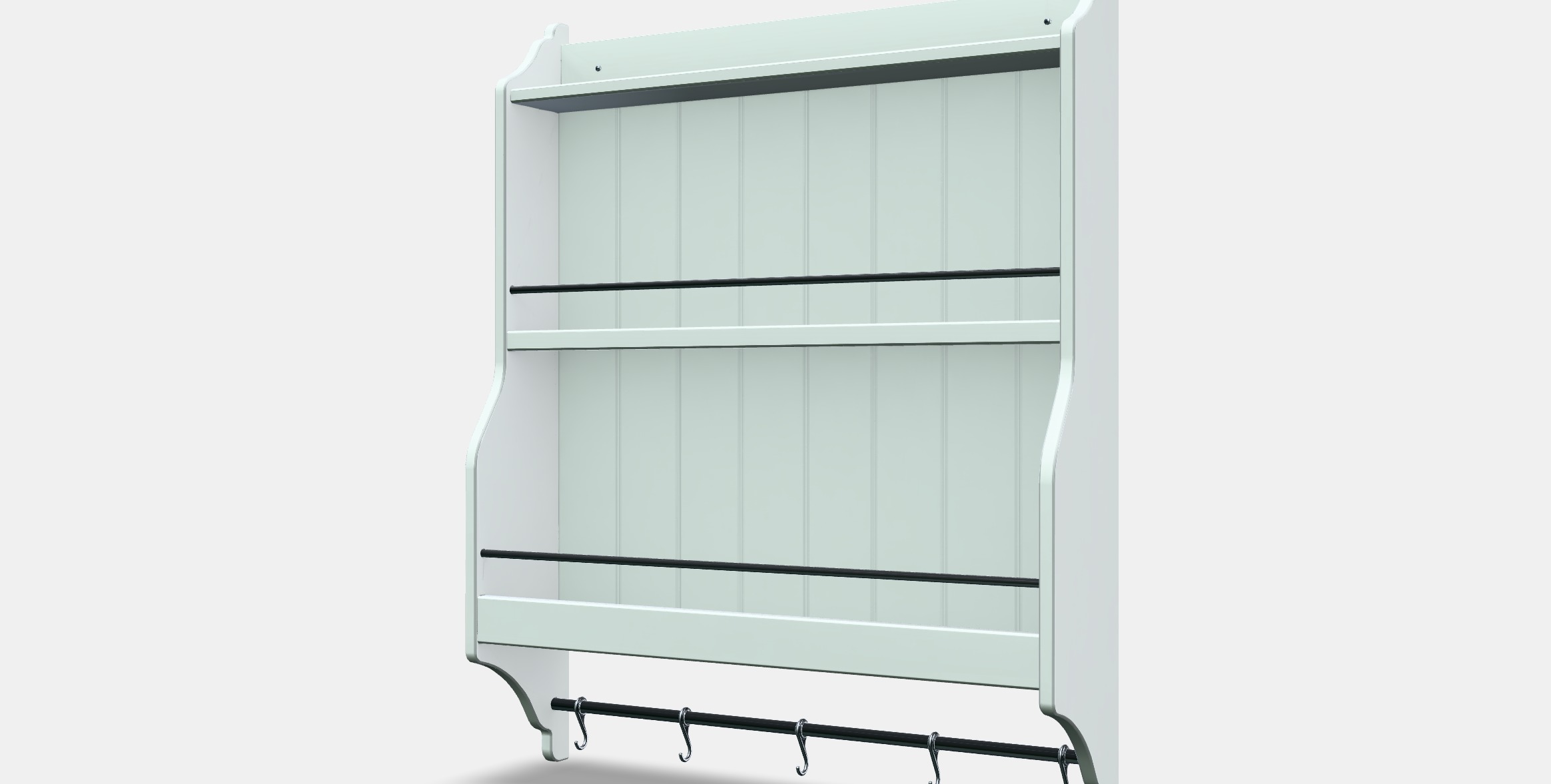 TORNVIKEN Plate shelf Low-poly 3D model_13