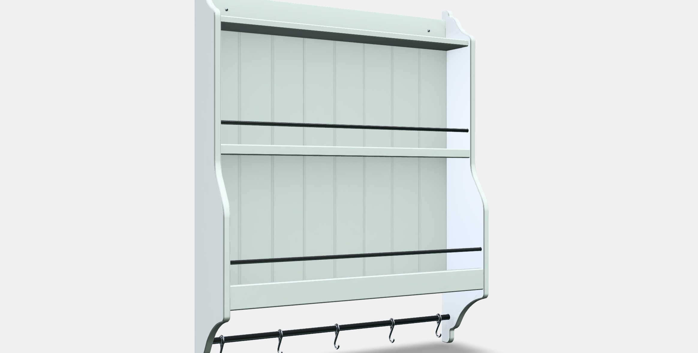 TORNVIKEN Plate shelf Low-poly 3D model_9