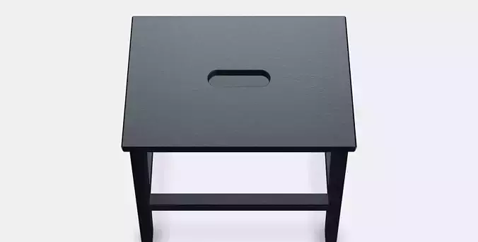 BEKVAM Step stool 2 Low-poly 3D model