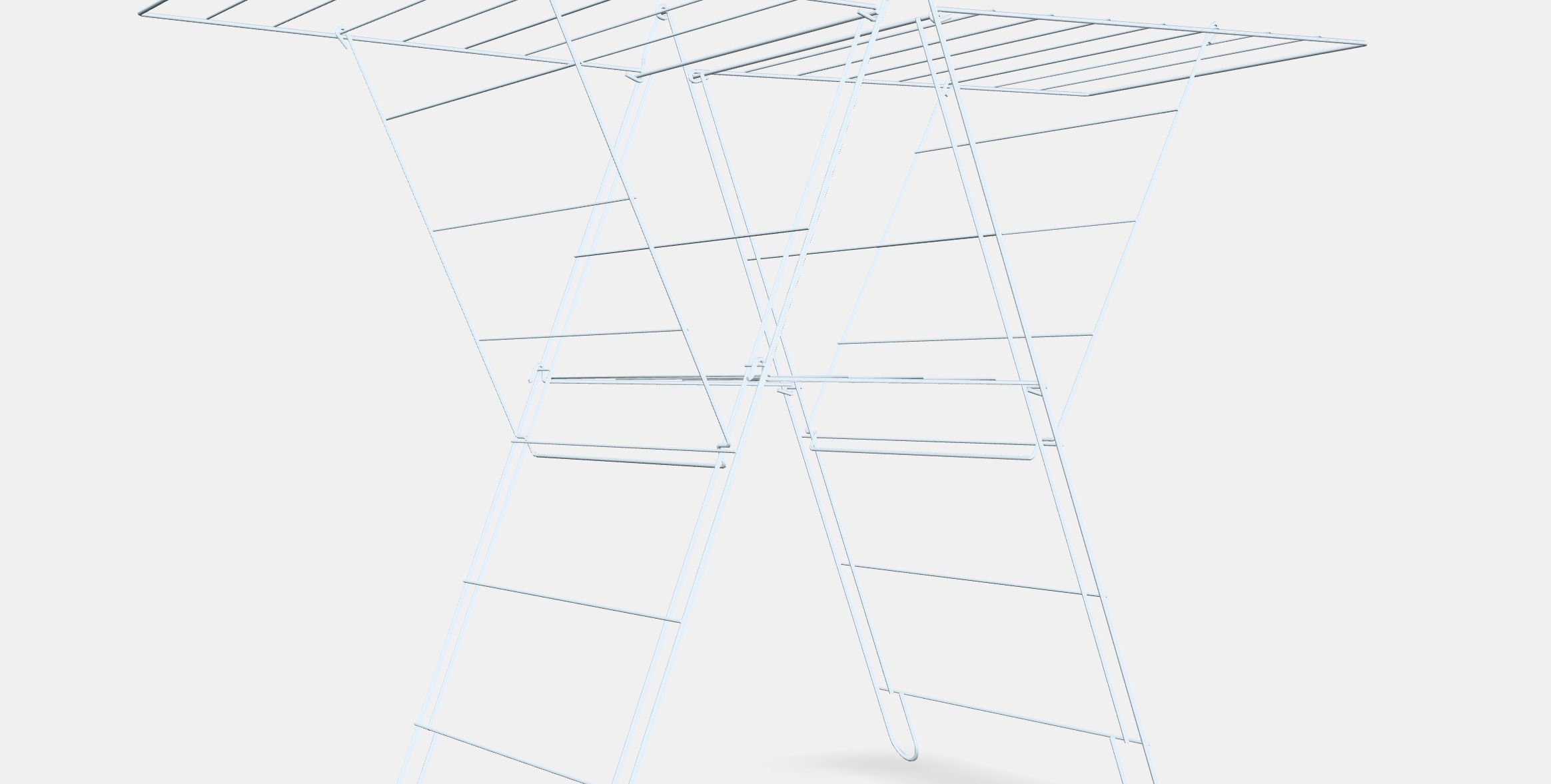 FROST Drying rack in-outdoor Low-poly 3D model_2